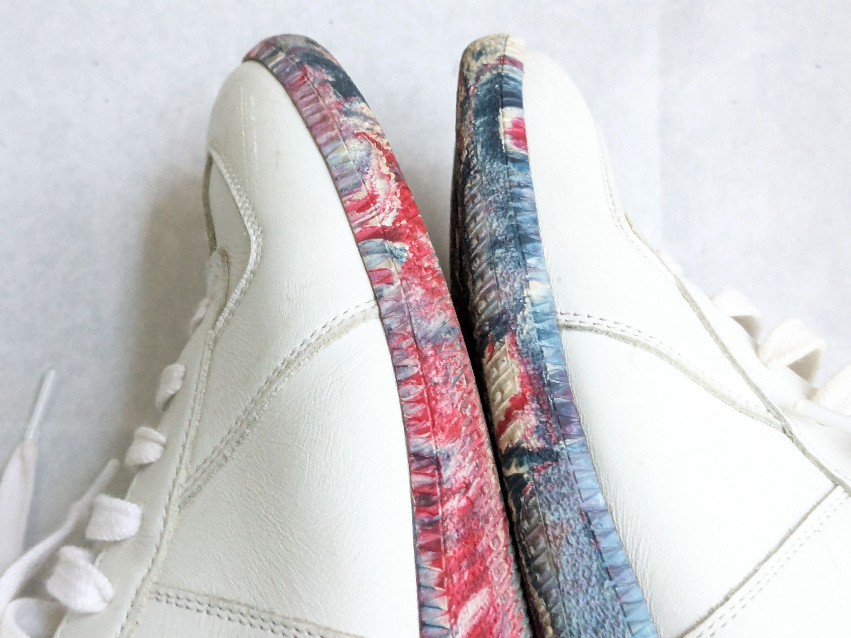 Maison Margiela Maison Margiela Replica GAT White 9 42 High Tops Rainbow Size US 9 / EU 42 - 12 Thumbnail