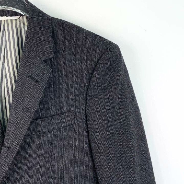 Thom Browne Thom Browne Gray Wool Lapel Blazer Size US XS / EU 42 / 0 - 3 Thumbnail