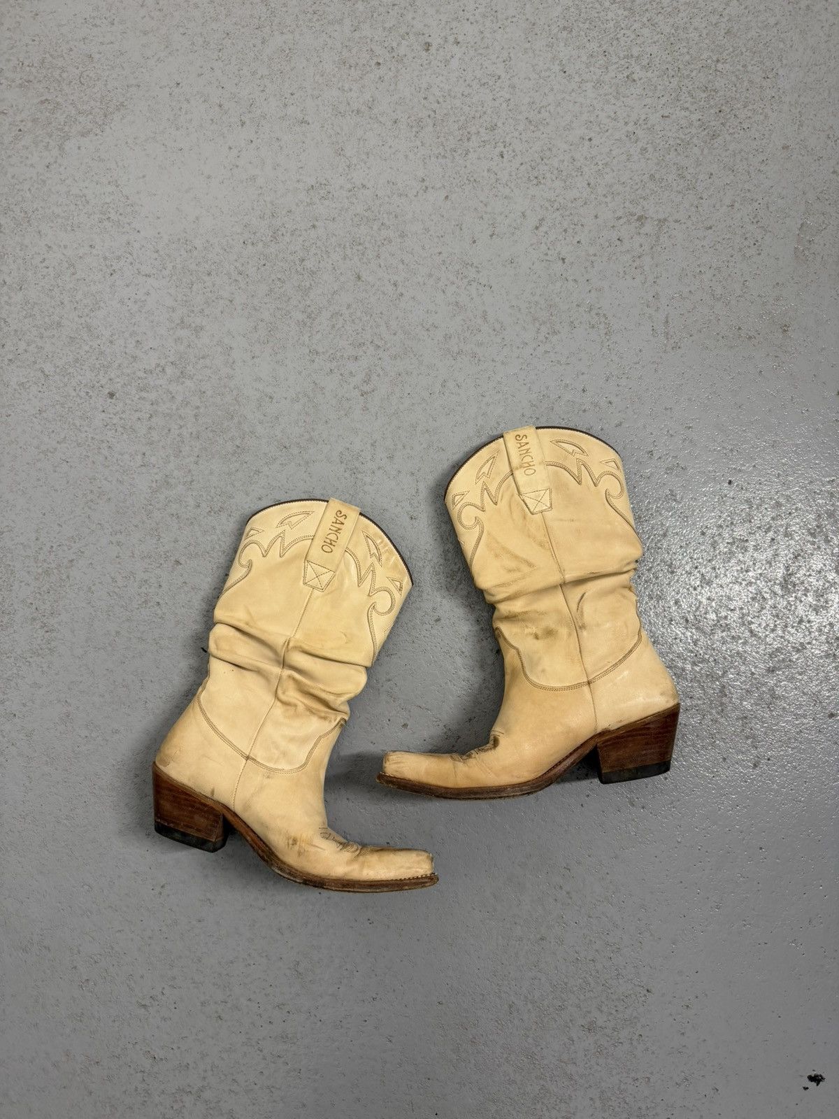 Sancho Boots Sancho Waved Cowboy Y2K Streetwear Boots Size US 7 / IT 37 - 1 Thumbnail