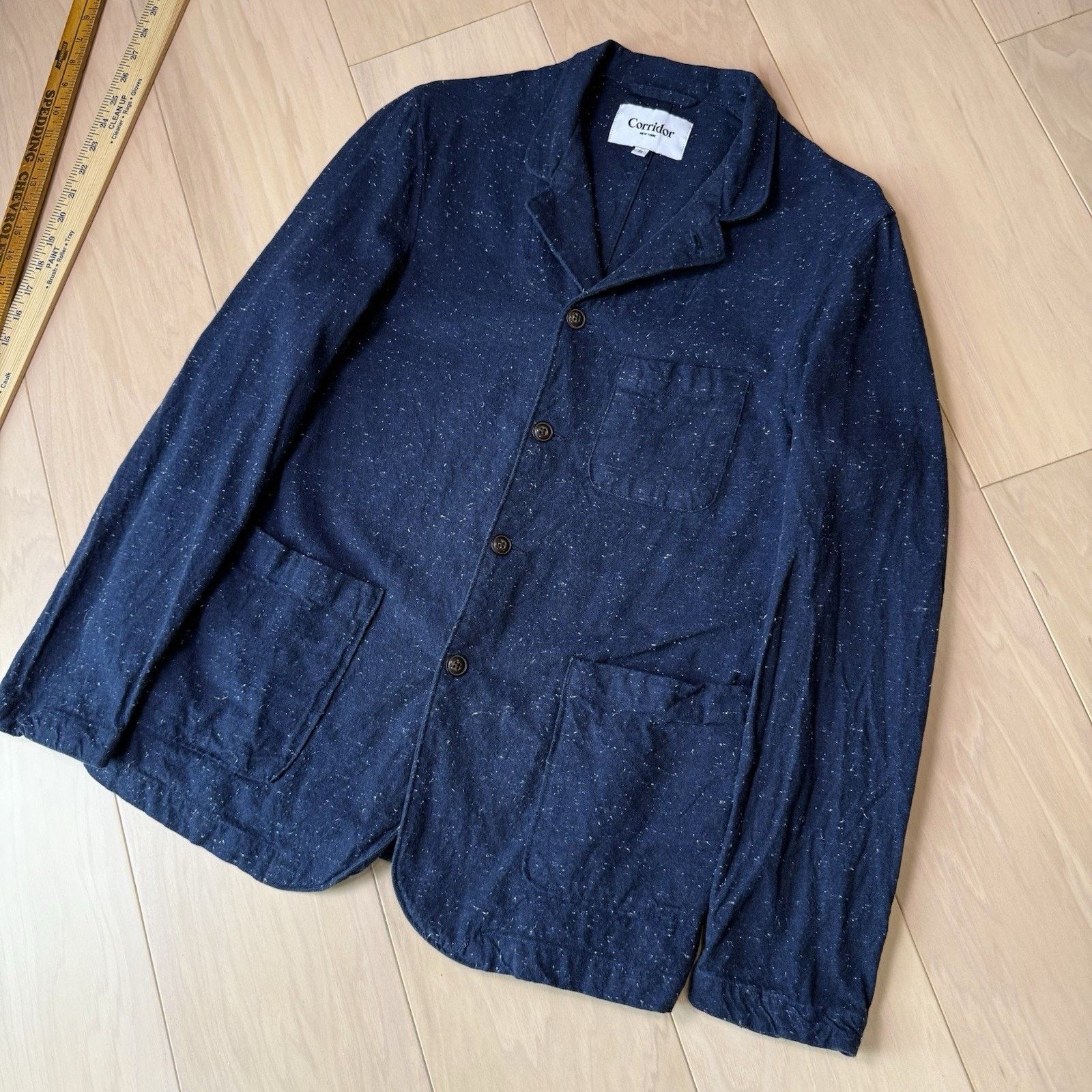 Corridor Corridor Chore Jacket Small Blue Speckled Lightweight Blazer Size US S / EU 44-46 / 1 - 10 Thumbnail