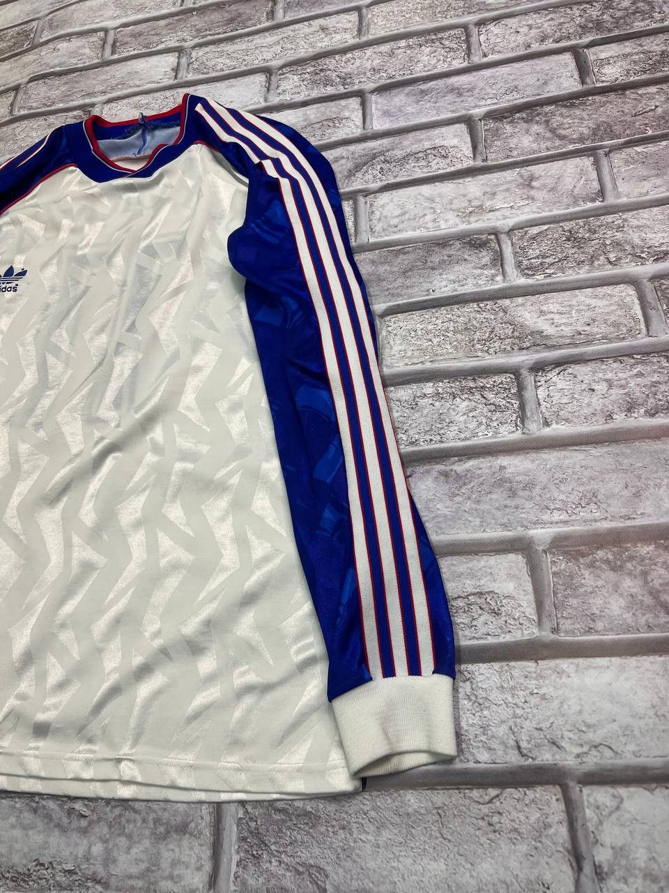 Adidas × Vintage ADIDAS 90s FOOTBALL SHIRT SOCCER JERSEY MEN WHITE Size US XL / EU 56 / 4 - 3 Thumbnail