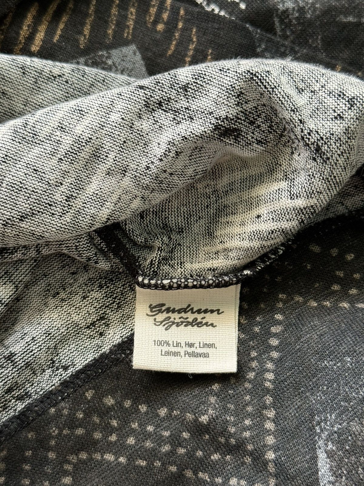 Designer Gudrun Sjoden 100% linen avant garde blouse tunic Size M / US 6-8 / IT 42-44 - 7 Thumbnail