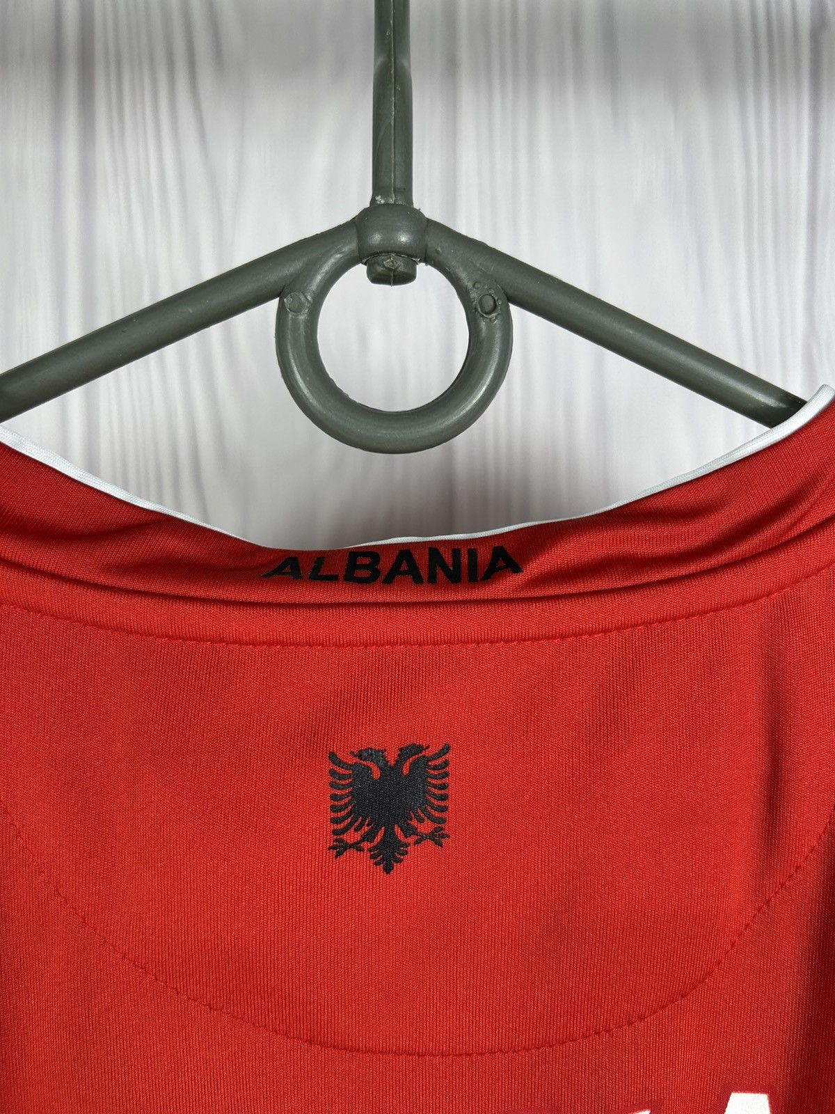 Macron Albania Home Jersey 2016/17 #14 Taulant Xhaka Size L Size US L / EU 52-54 / 3 - 9 Thumbnail