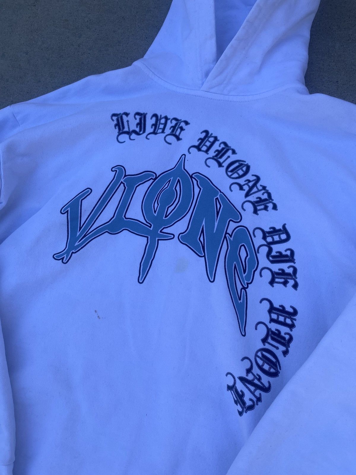 Vlone White Vlone Old English Hoodie Size US M / EU 48-50 / 2 - 2 Thumbnail