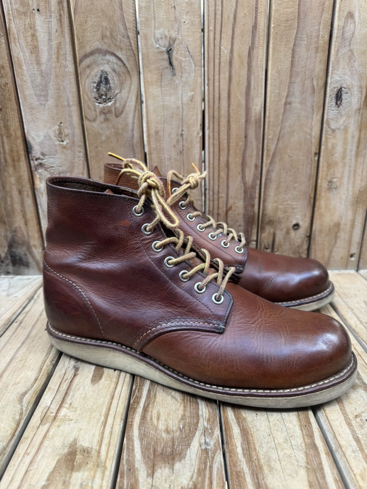 Red Wing Red Wing 9111 Chukka Brown leather boots EUR 41.5 UK 7.5 D Size US 8.5 / EU 41-42 - 9 Thumbnail