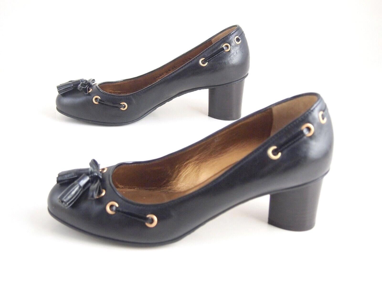 Bally Bally Dalry Mid Heel Pumps Black Leather US 7 EU 37.5 Size US 7 / IT 37 - 2 Thumbnail