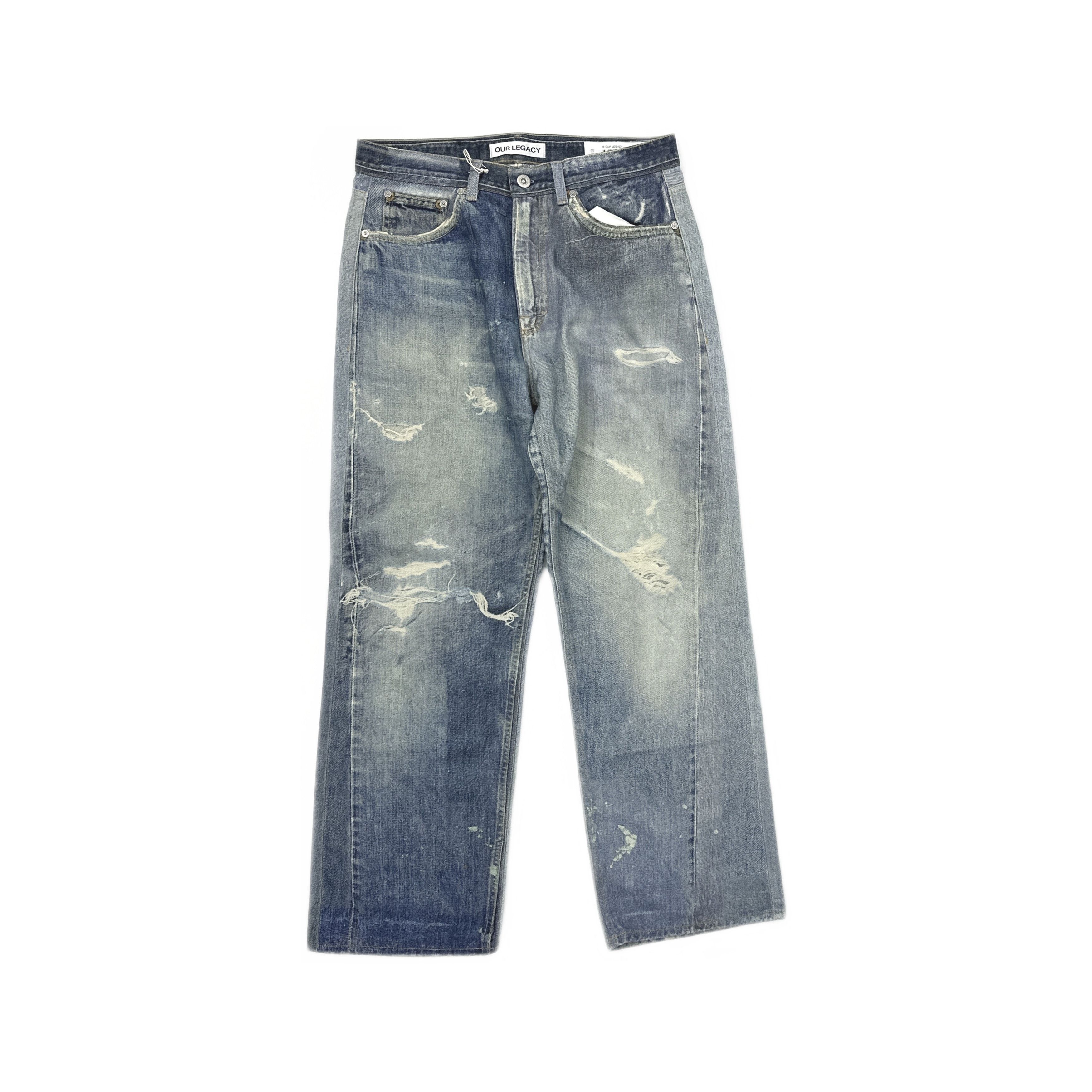 Our Legacy OUR LEGACY THIRD CUT DIGITAL CHALK FLOWER PRINT JEANS