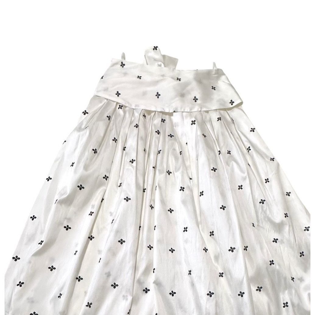 Ulla Johnson Ulla Johnson Aglae Blanc Bow Taffeta Midi Skirt NWT Size 4 F Size 27" / US 4 / IT 40 - 9 Thumbnail