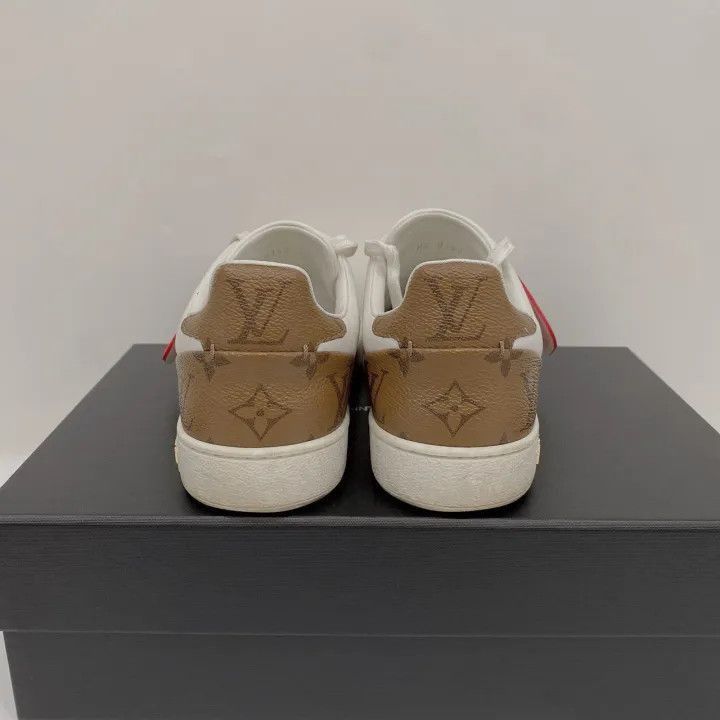 Louis Vuitton Louis Vuitton Floral Embellished Sneakers in White and Red Size US 6.5 / EU 39-40 - 2 Thumbnail