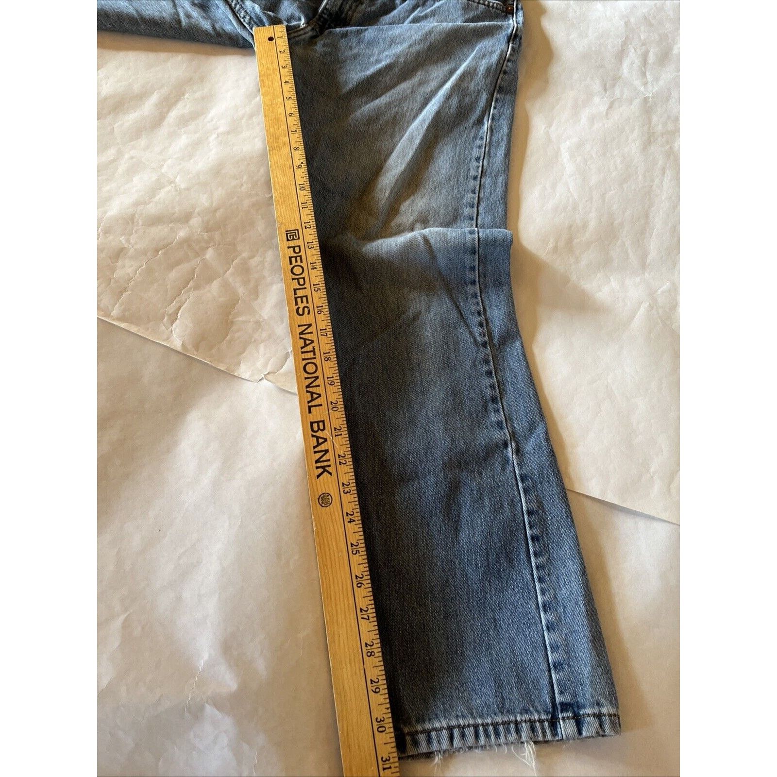 Levi's Levi's 505 Jeans Men's 36x31 Medium Wash Denim Cotton Blue Size US 36 / EU 52 - 5 Thumbnail