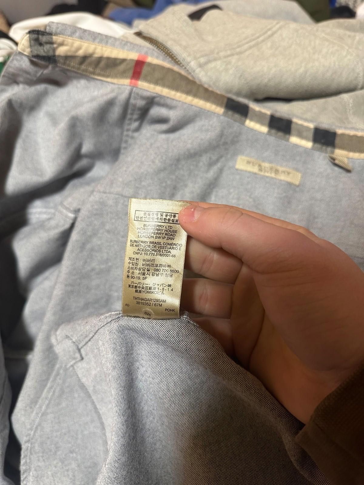 Burberry Burberry Brit Button Up Shirt Gray Sz M Size US M / EU 48-50 / 2 - 8 Thumbnail