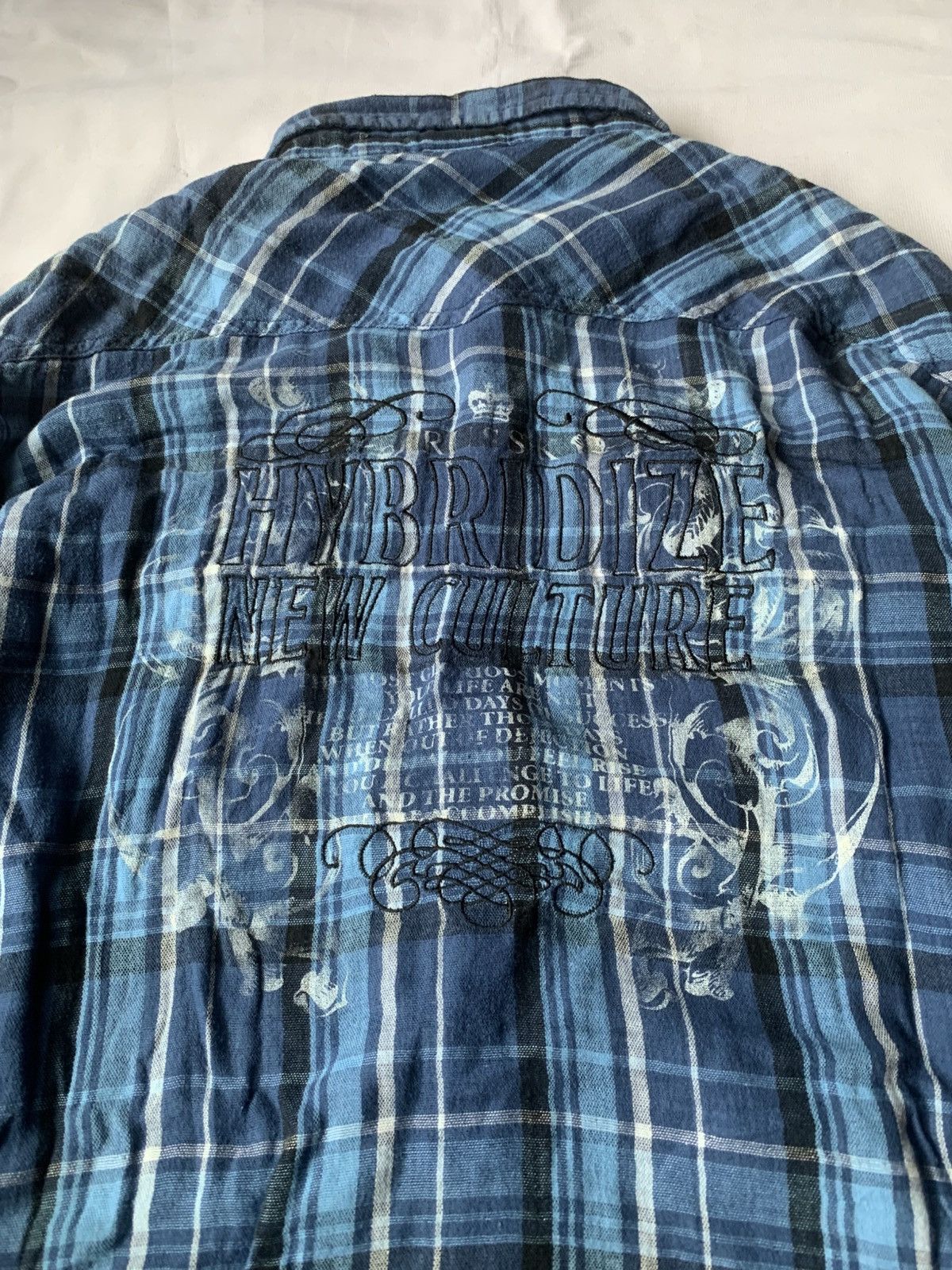 Japanese Brand Japanese Russ K Poem Plaid Flannel Size US XL / EU 56 / 4 - 12 Thumbnail