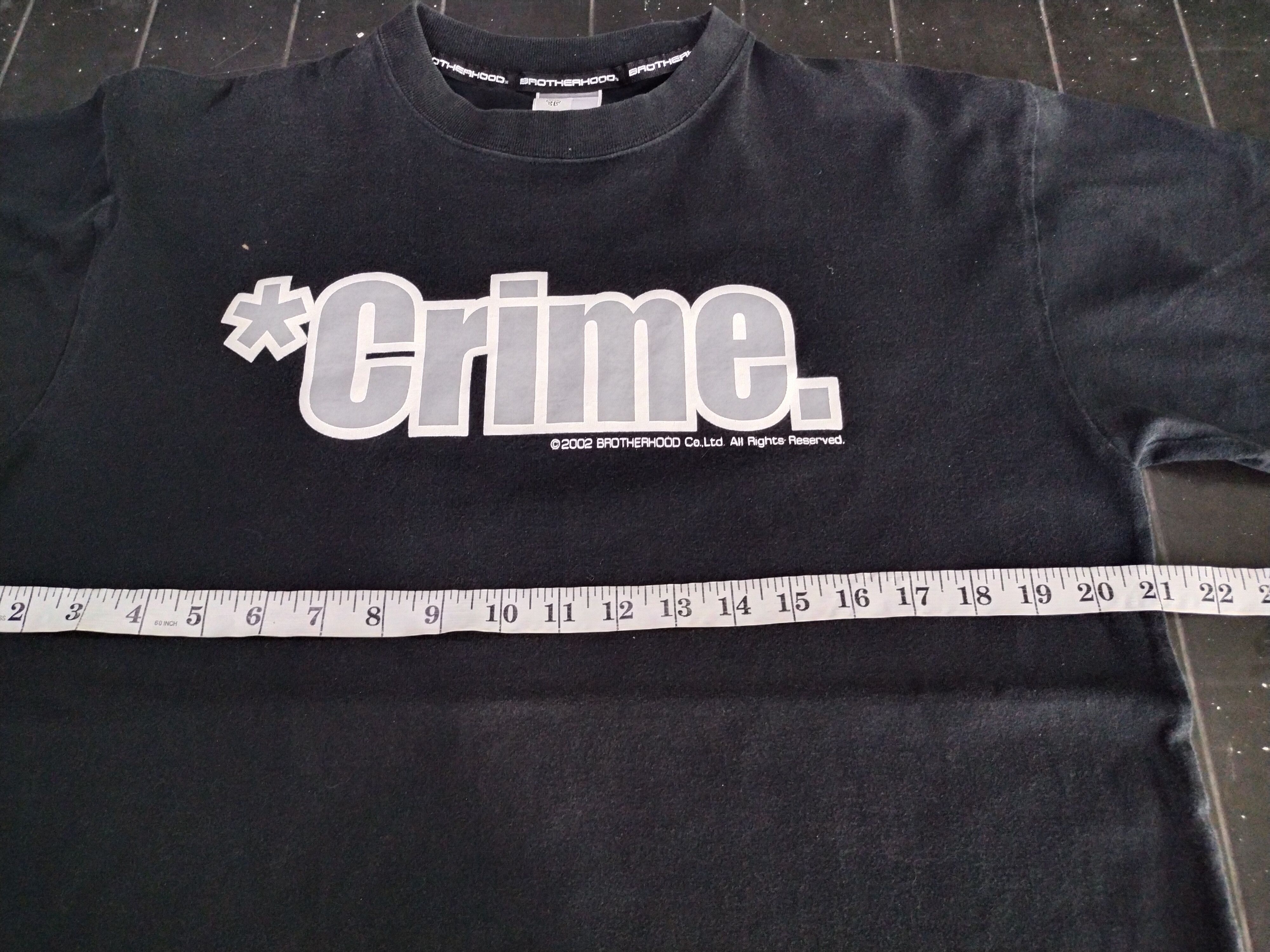 Vintage Vintage Brotherhood Crime Shirt Tee Size US M / EU 48-50 / 2 - 9 Thumbnail