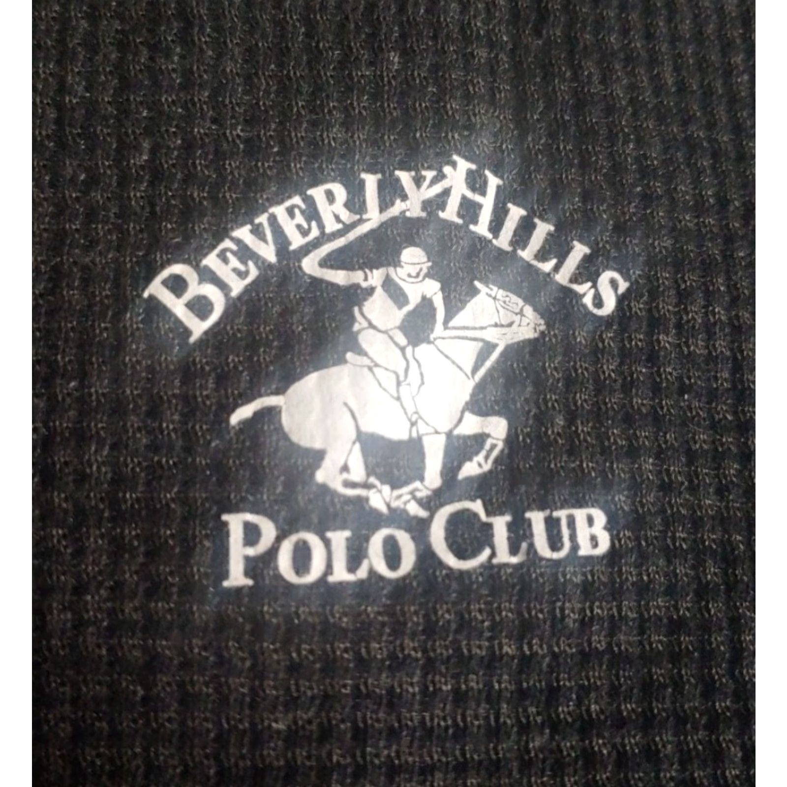 Beverly Hills Polo Club Beverly Hills Polo Club Loungewear Top Mens L Crew Neck Pullover Gray Gray Cotton Blend Logo Loungewear Top Mens L Size US L / EU 52-54 / 3 - 4 Thumbnail