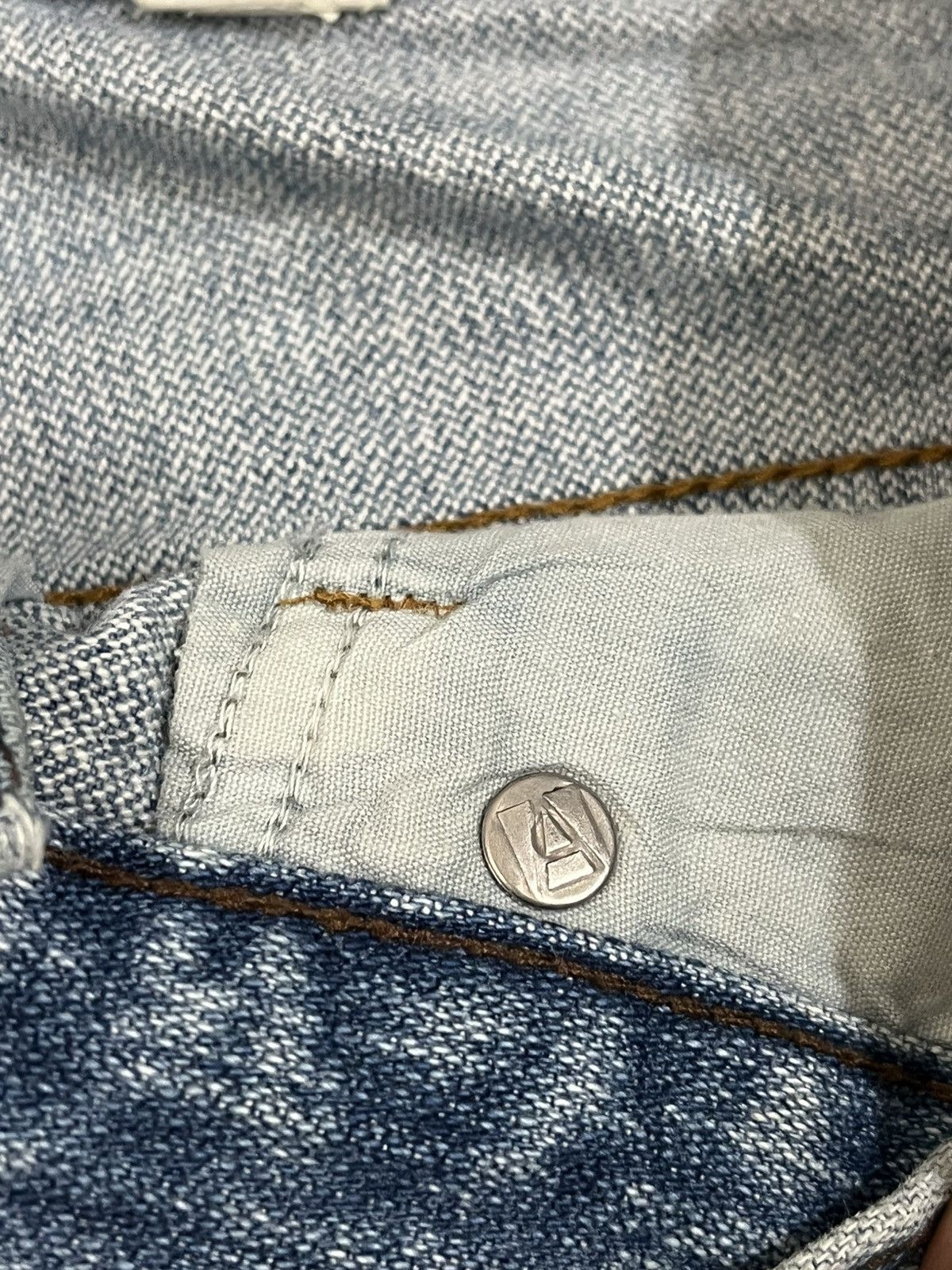 If Six Was Nine Vintage Azzure Baggy Paint Splatter Denim Size US 37 - 14 Thumbnail