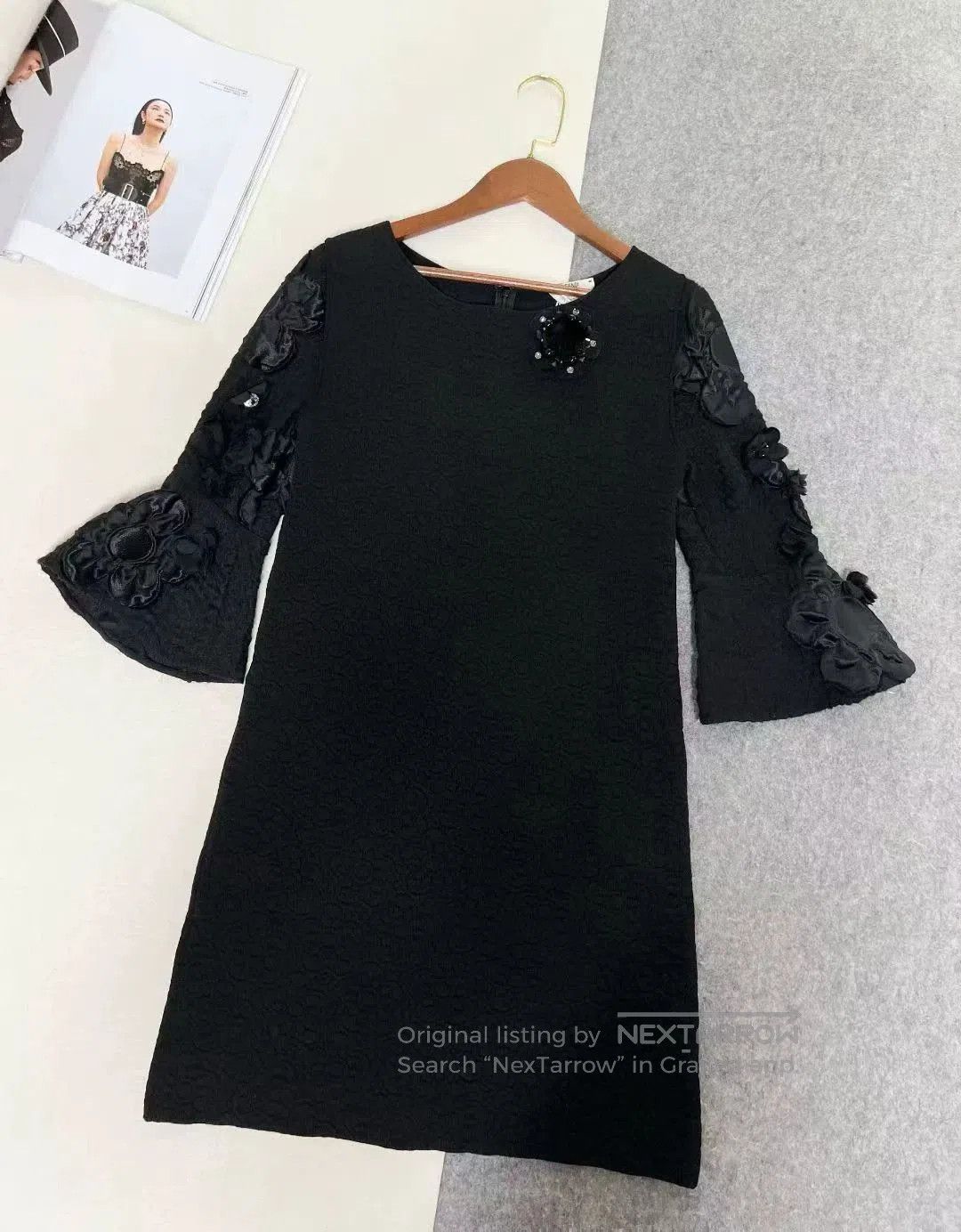 Fendi FENDI Black Embellished Dress. Size ONE SIZE - 2 Thumbnail