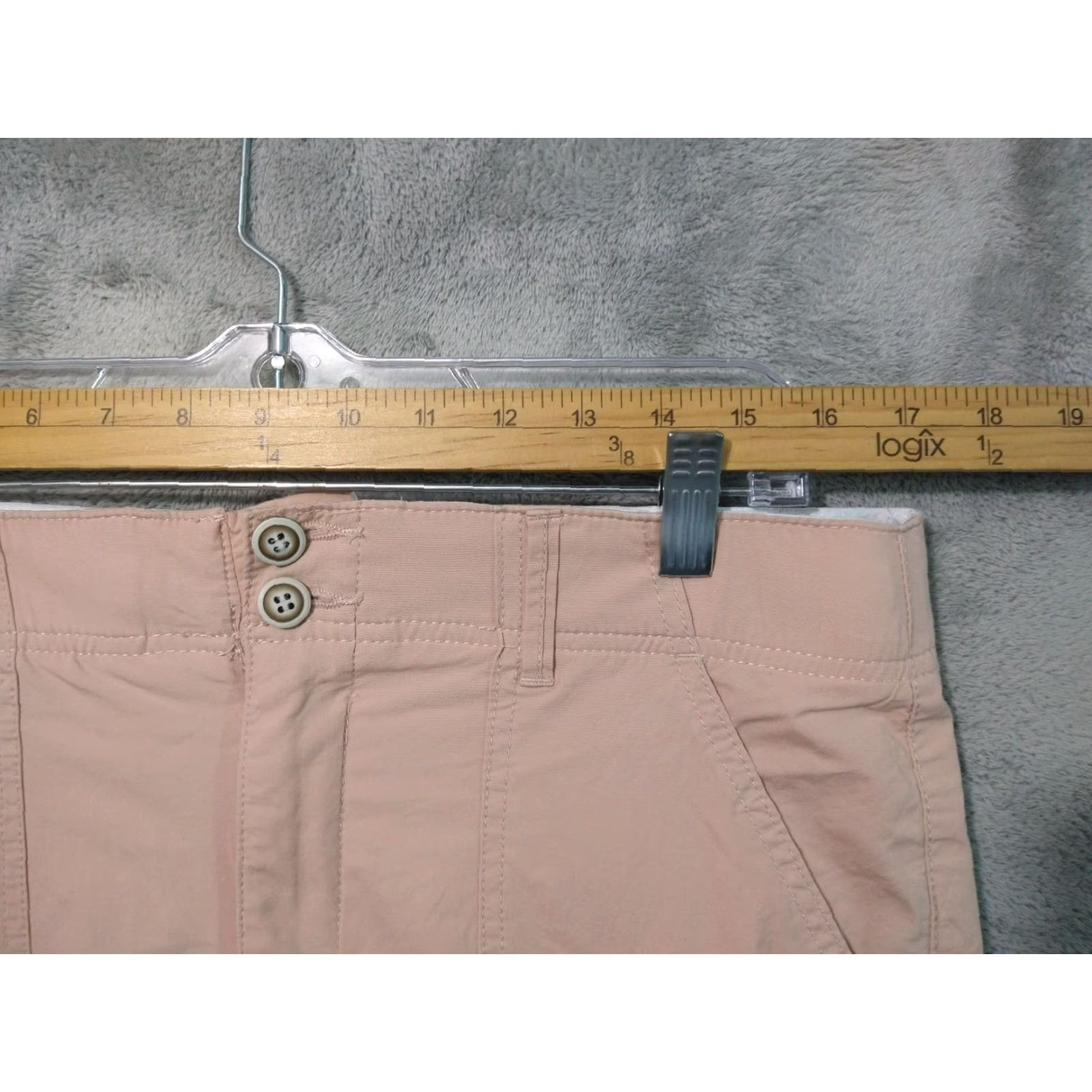 Vintage Democracy Pants Womens 10 Beige Cargo High Rise Roll Cuff Tapered Pockets Street Bohemian City Mens Womens Size 32" / US 10 / IT 46 - 3 Thumbnail