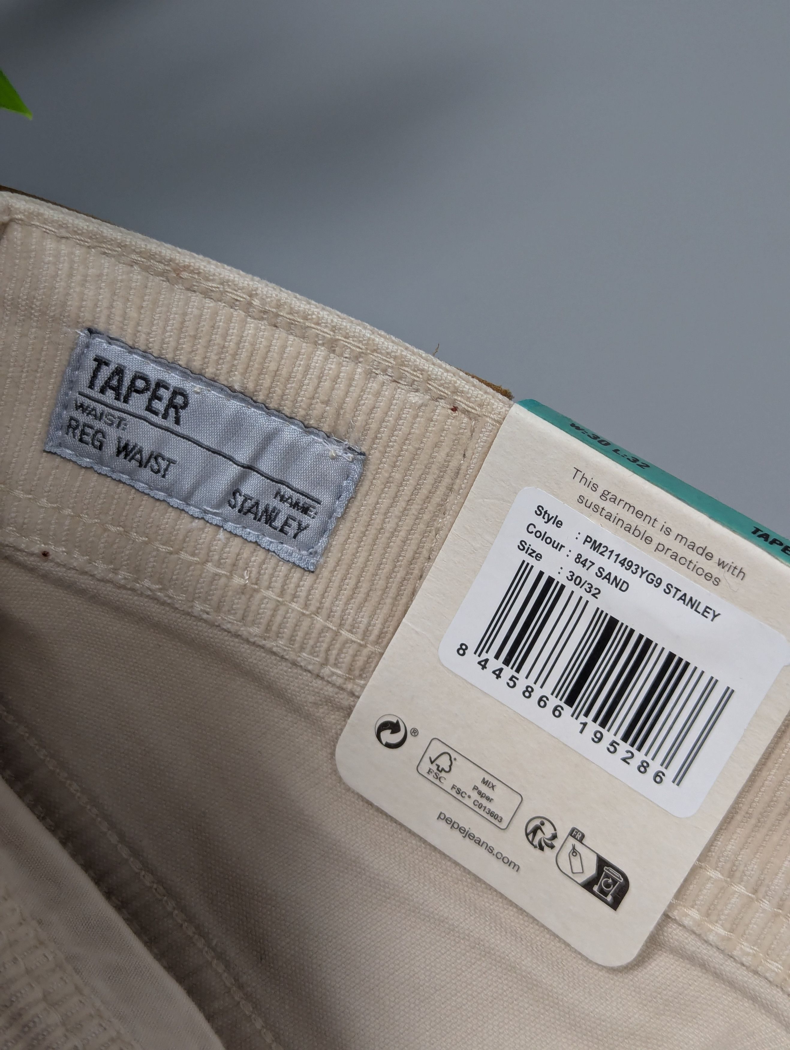 Pepe Jeans New Pepe Jeans Stanley Taper Corduroy Pants Size US 30 / EU 46 - 13 Thumbnail