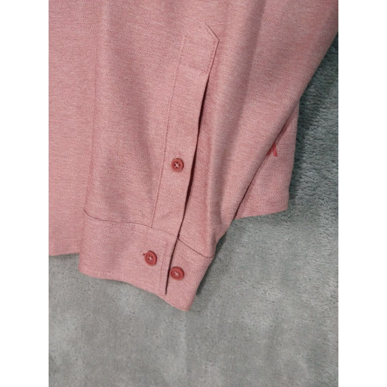Vintage VRST Shirt Mens L Pink Long Sleeve Button Up 4 Way Stretch Moisture Wicking Size US L / EU 52-54 / 3 - 3 Thumbnail