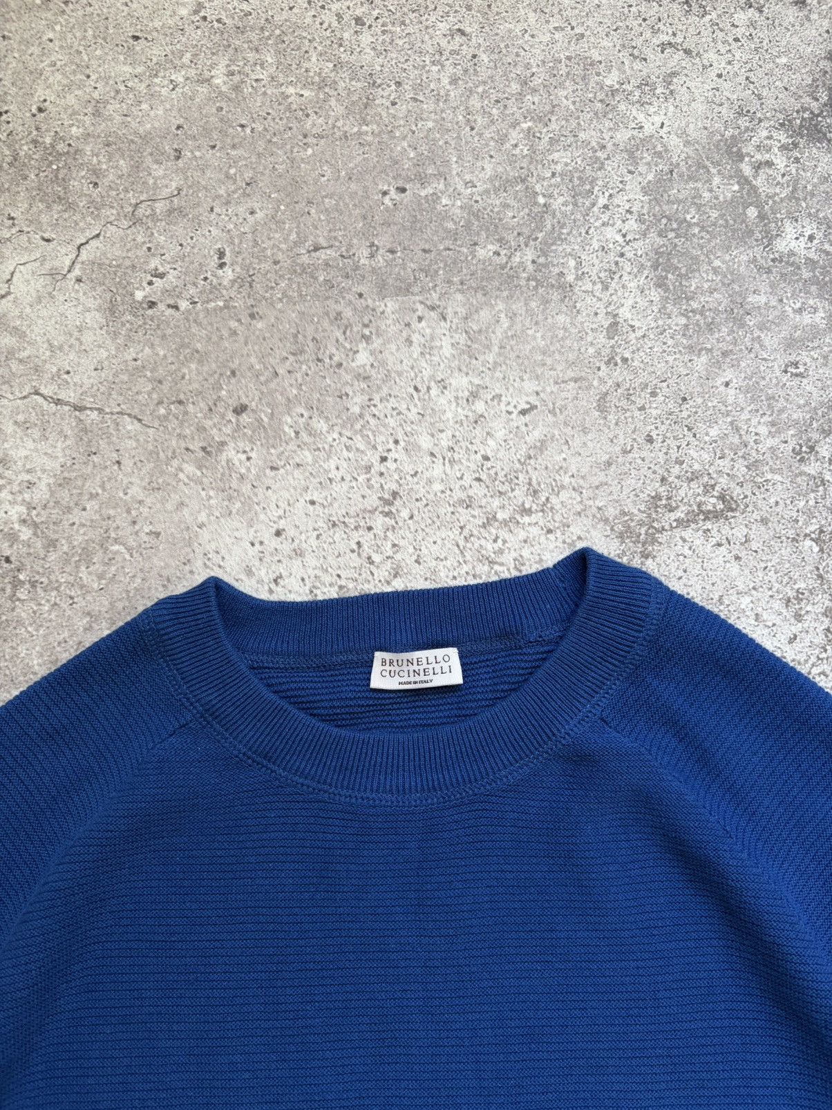 Brunello Cucinelli Brunello Cucinelli Blue Mens Sweater Size US XL / EU 56 / 4 - 4 Thumbnail