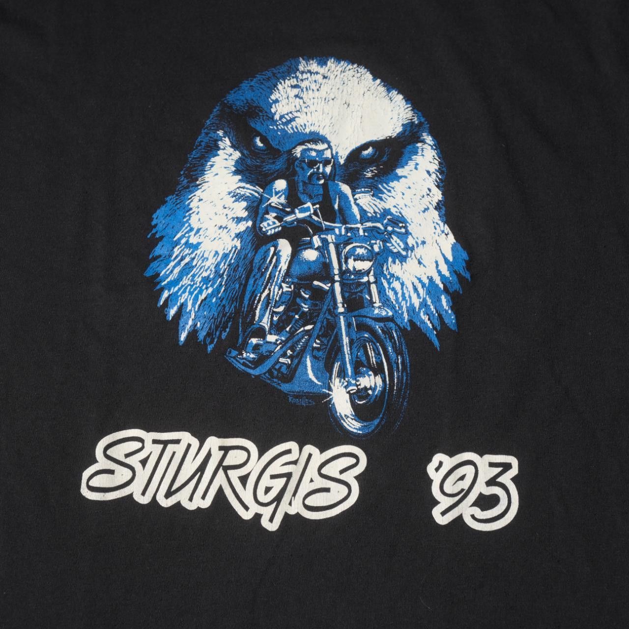 Other Vintage Biker Sturgis '93 Bike Week T-Shirt Size US XL / EU 56 / 4 - 3 Thumbnail