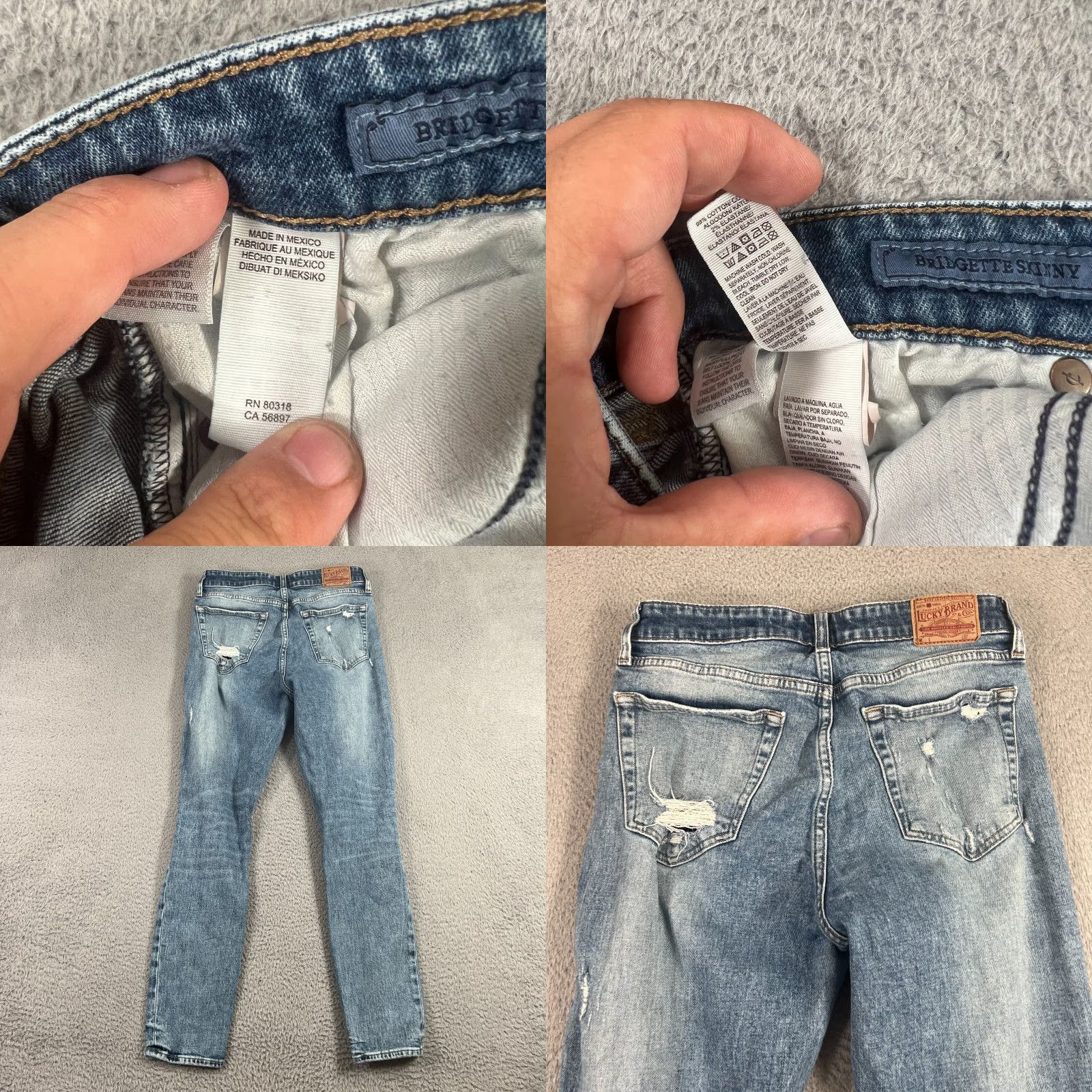 Lucky Brand VINTAGE Lucky Brand Skinny Jeans Women 6 High Rise Ankle Length Medium Wash Denim Size 28" / US 6 / IT 42 - 8 Thumbnail