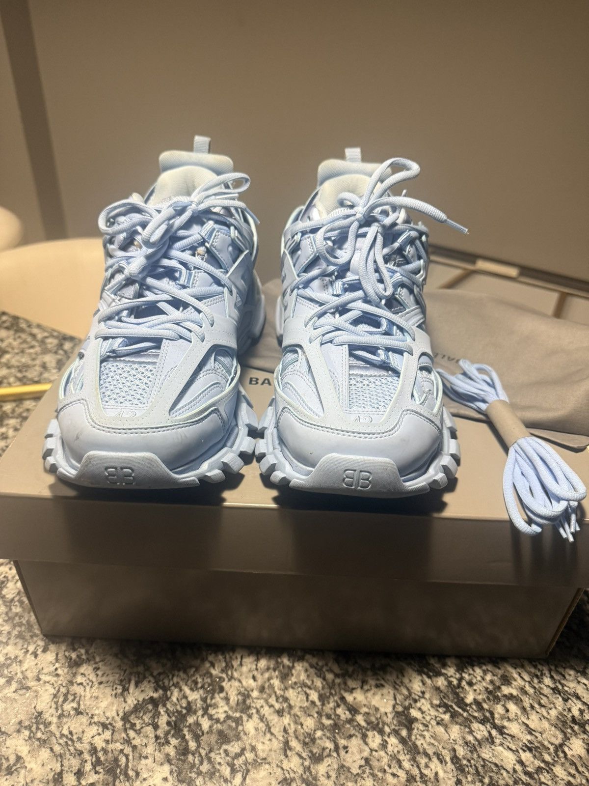 Balenciaga Balenciaga Track Light Blue size 42 | Grailed