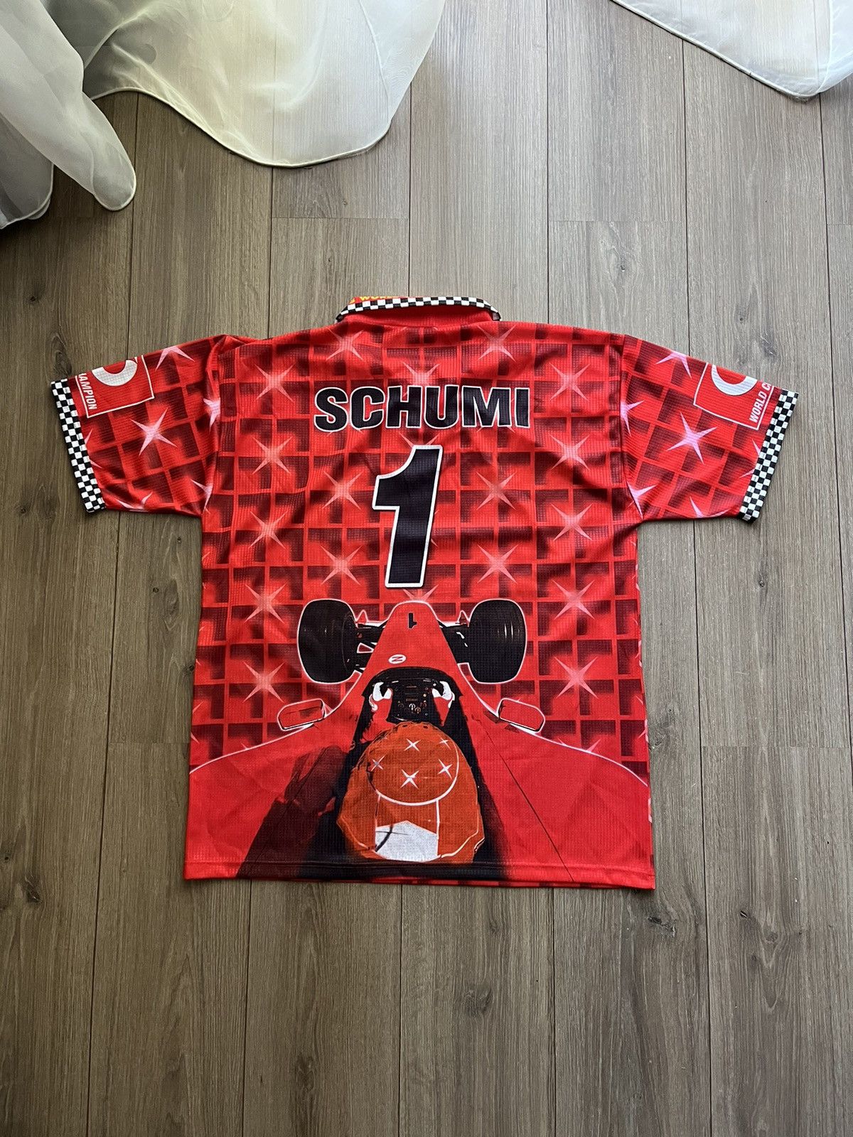 Vintage vintage Ferrari x Michael Schumacher 🇮🇹 fan shirt Size US XL / EU 56 / 4 - 6 Thumbnail