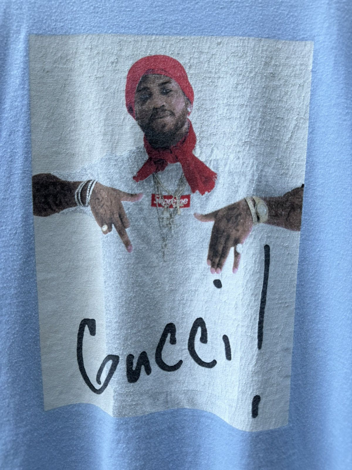 Supreme Gucci Mane Baby Blue Tee FINAL PRICE DROP!! Size US L / EU 52-54 / 3 - 2 Thumbnail