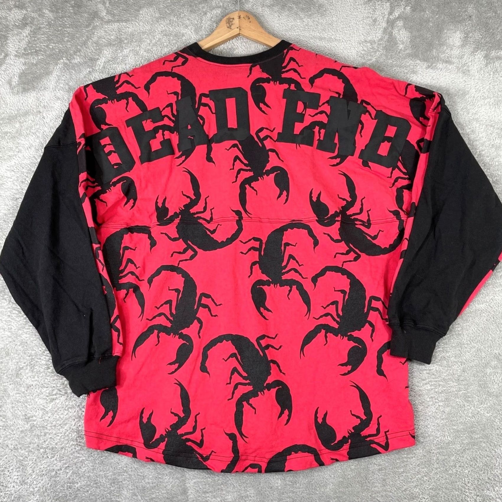ESPIRIT Spirit Jersey Scorpion Graphic Shirt Mens Large Red Black Long Sleeve Dead End Size US L / EU 52-54 / 3 - 2 Thumbnail
