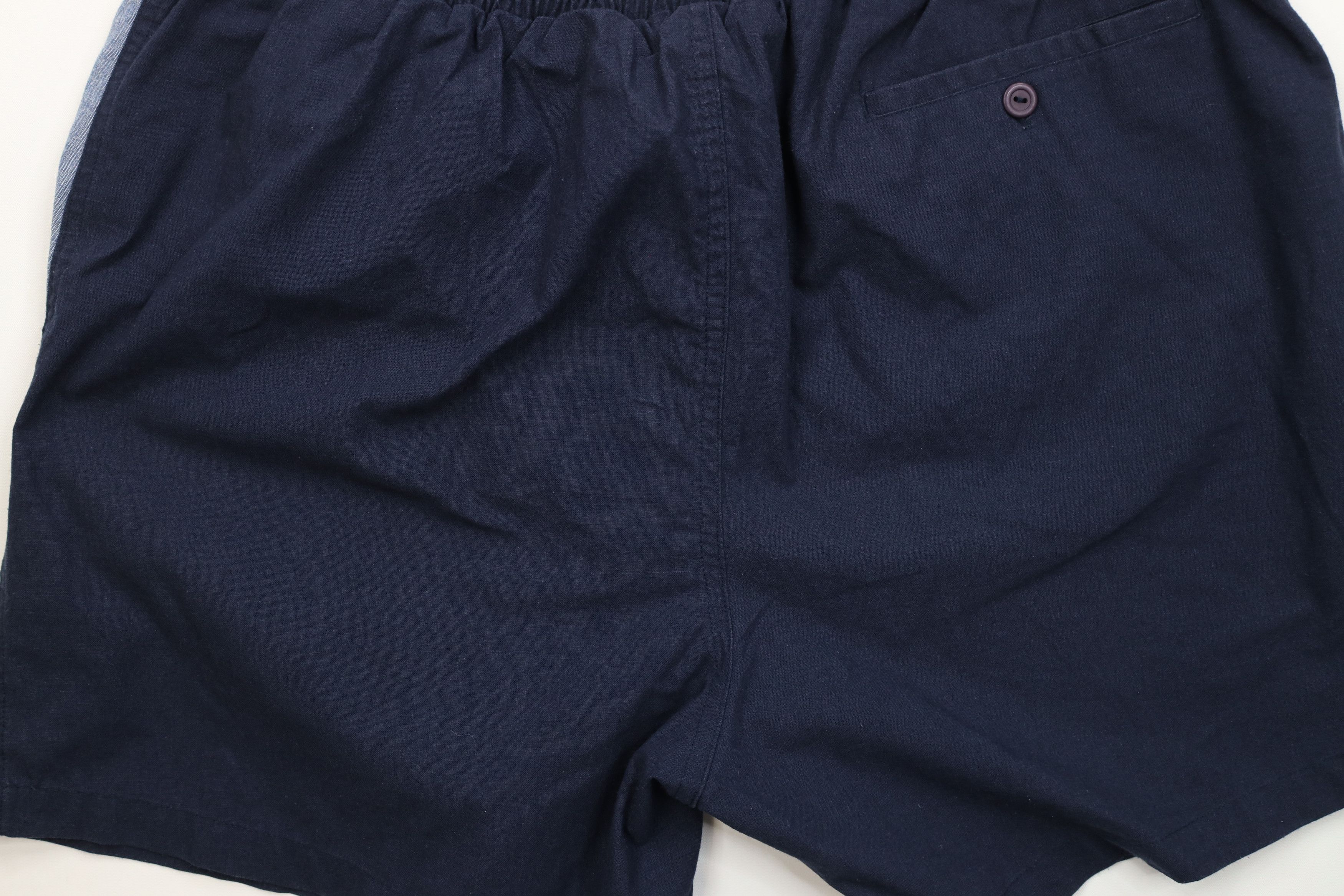 Vintage Vintage 70s Streetwear Chambray Trim Above Knee Shorts Blue Size US 34 / EU 50 - 10 Thumbnail