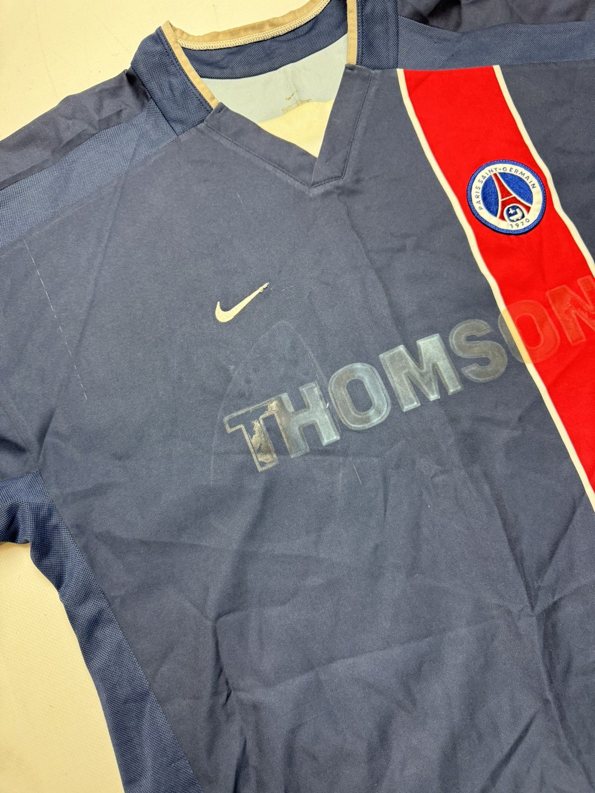 Nike × Vintage Rare vintage Nike PSG 2002 soccer jersey y2k Size US L / EU 52-54 / 3 - 4 Thumbnail
