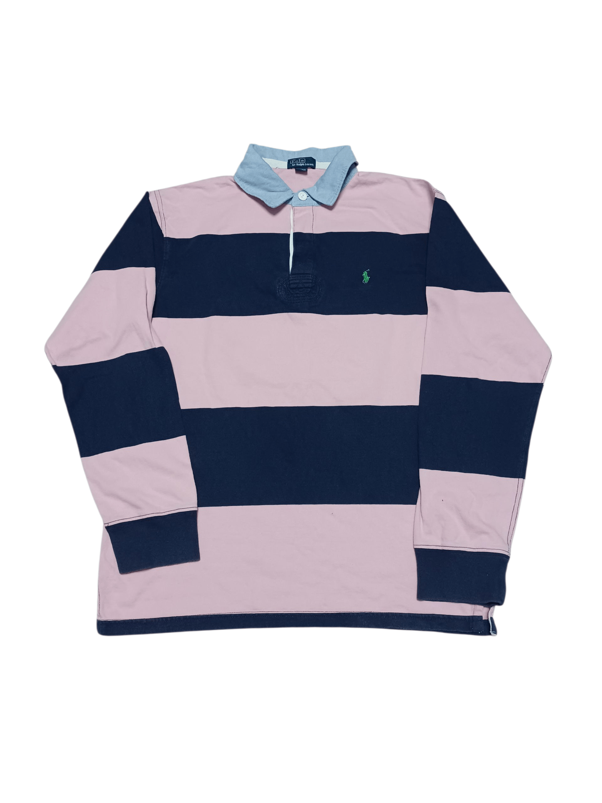 Polo Ralph Lauren POLO RALPH LAUREN VINTAGE LUXURY STRIPED RUGBY SHIRT Size US M / EU 48-50 / 2 - 1 Thumbnail