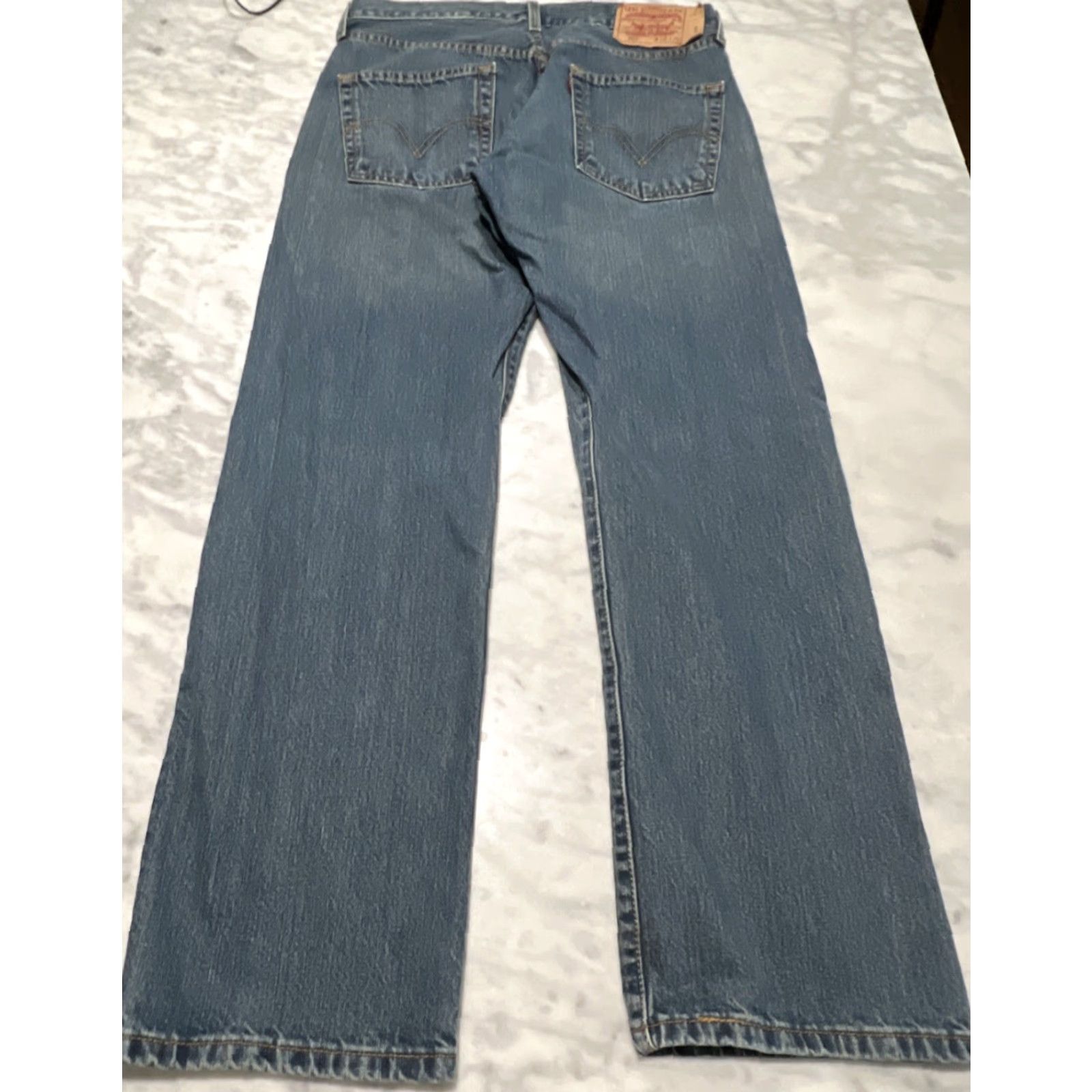 Levi's VINTAGE Levi’s 501 Jeans Button Fly 33x30 Men Blue Cotton Denim 90s Grunge Columbia Size US 33 - 4 Thumbnail