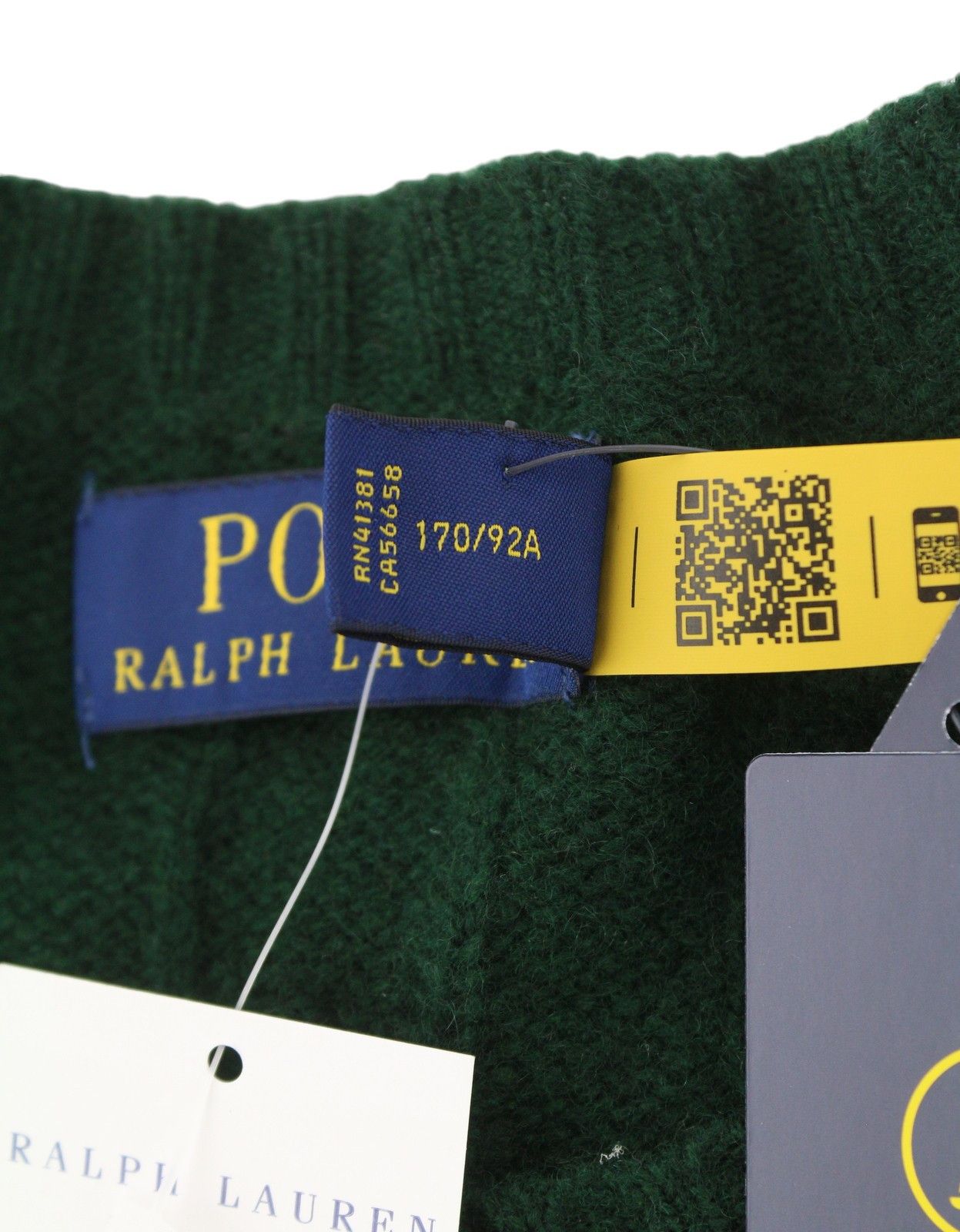 Ralph Lauren Dark Green S Wool Cashmere Tight Knit Pullover 86925 Size US S / EU 44-46 / 1 - 11 Thumbnail
