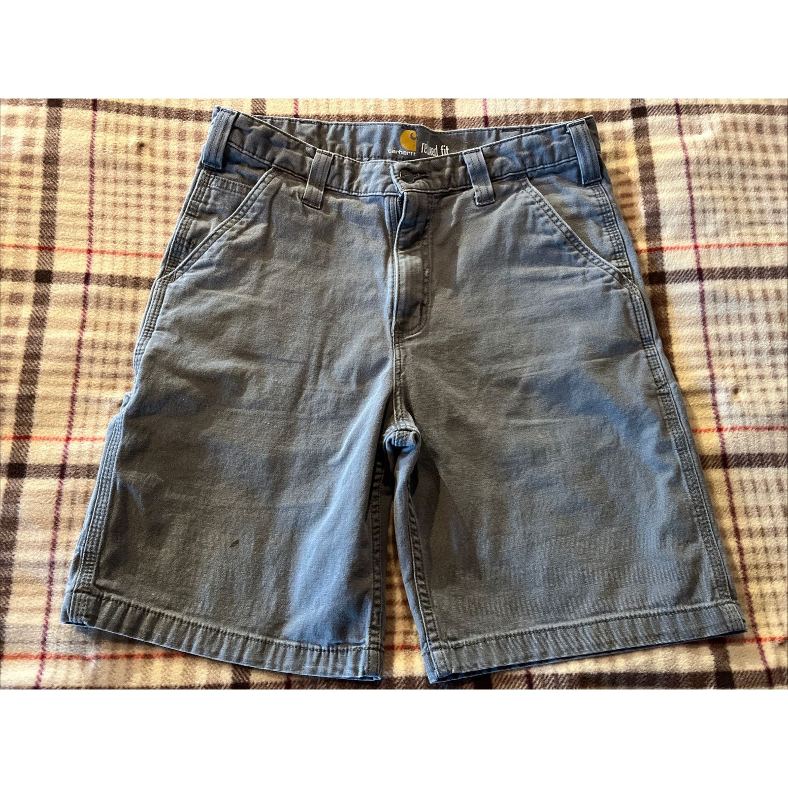 Carhartt Carhartt Canvas Shorts Men’s 34 Gray Relaxed Fit Workwear Size US 34 / EU 50 - 2 Thumbnail