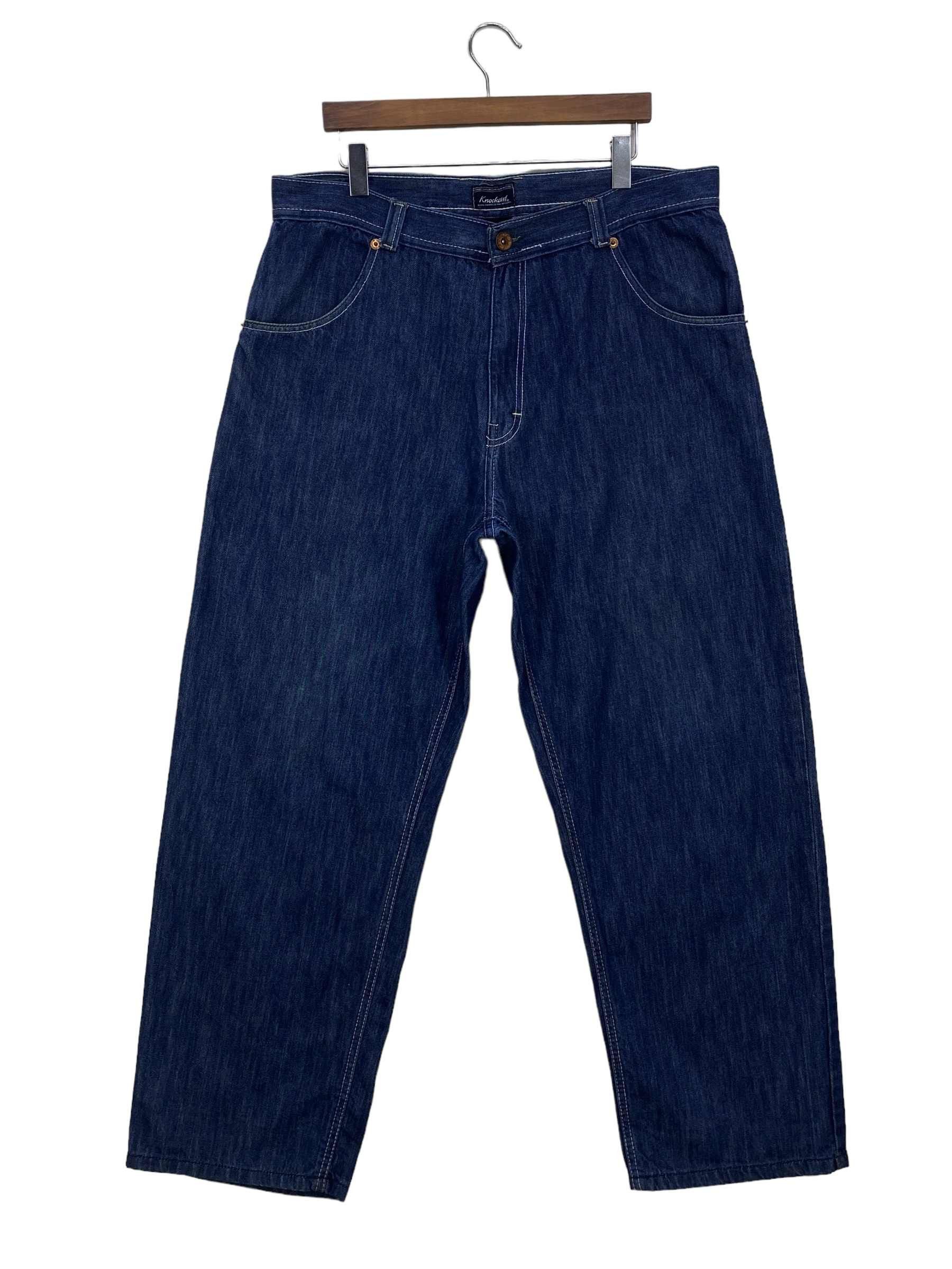 Japanese Brand Knockouts Baggy Denim Jeans Size US 38 / EU 54 - 2 Thumbnail