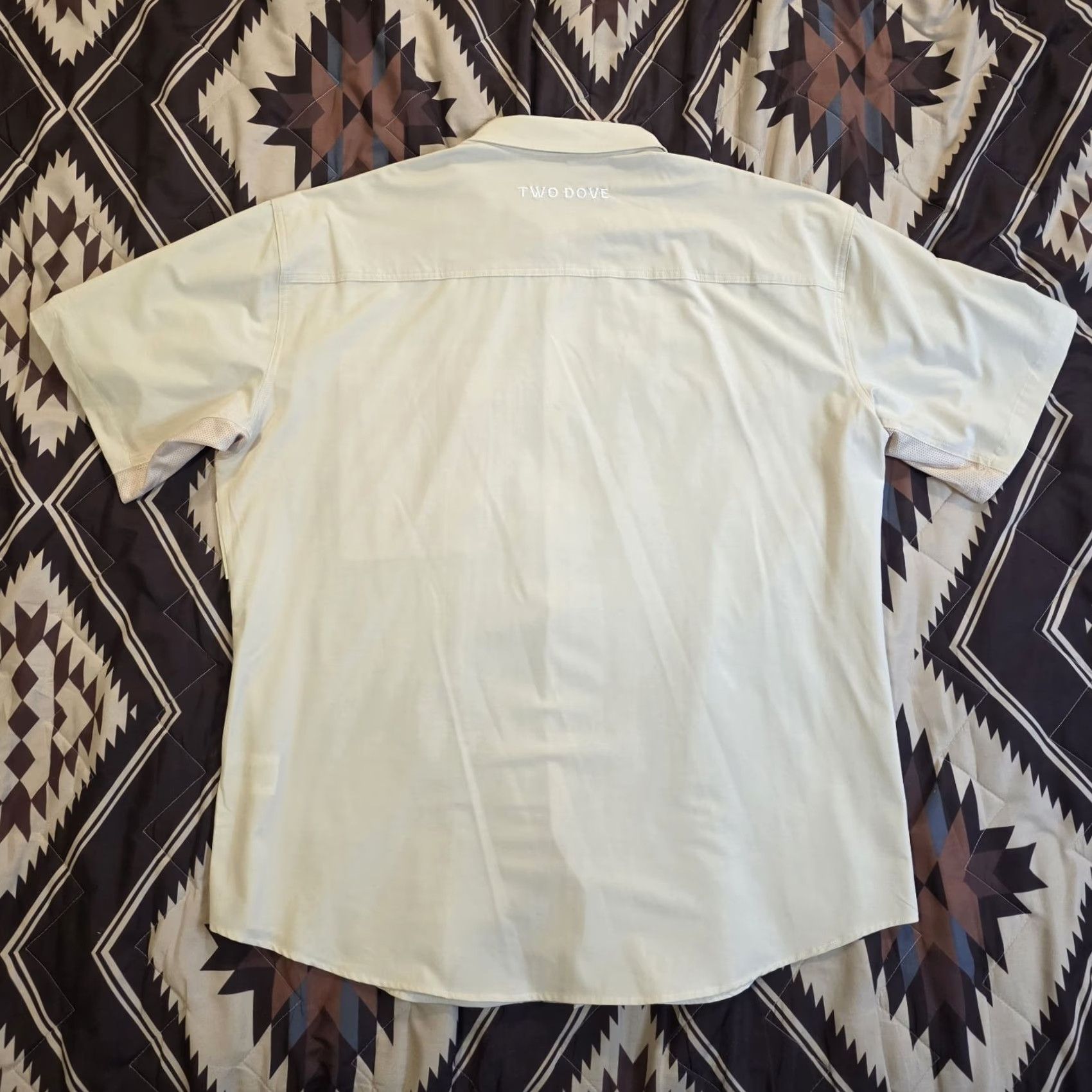 Vintage Two Dove Rio Ultimate Outdoor Blend Short Sleeve Shirt 2XL Tan Metal Snap NWT Mens XS-XXL? Size US XXL / EU 58 / 5 - 3 Thumbnail