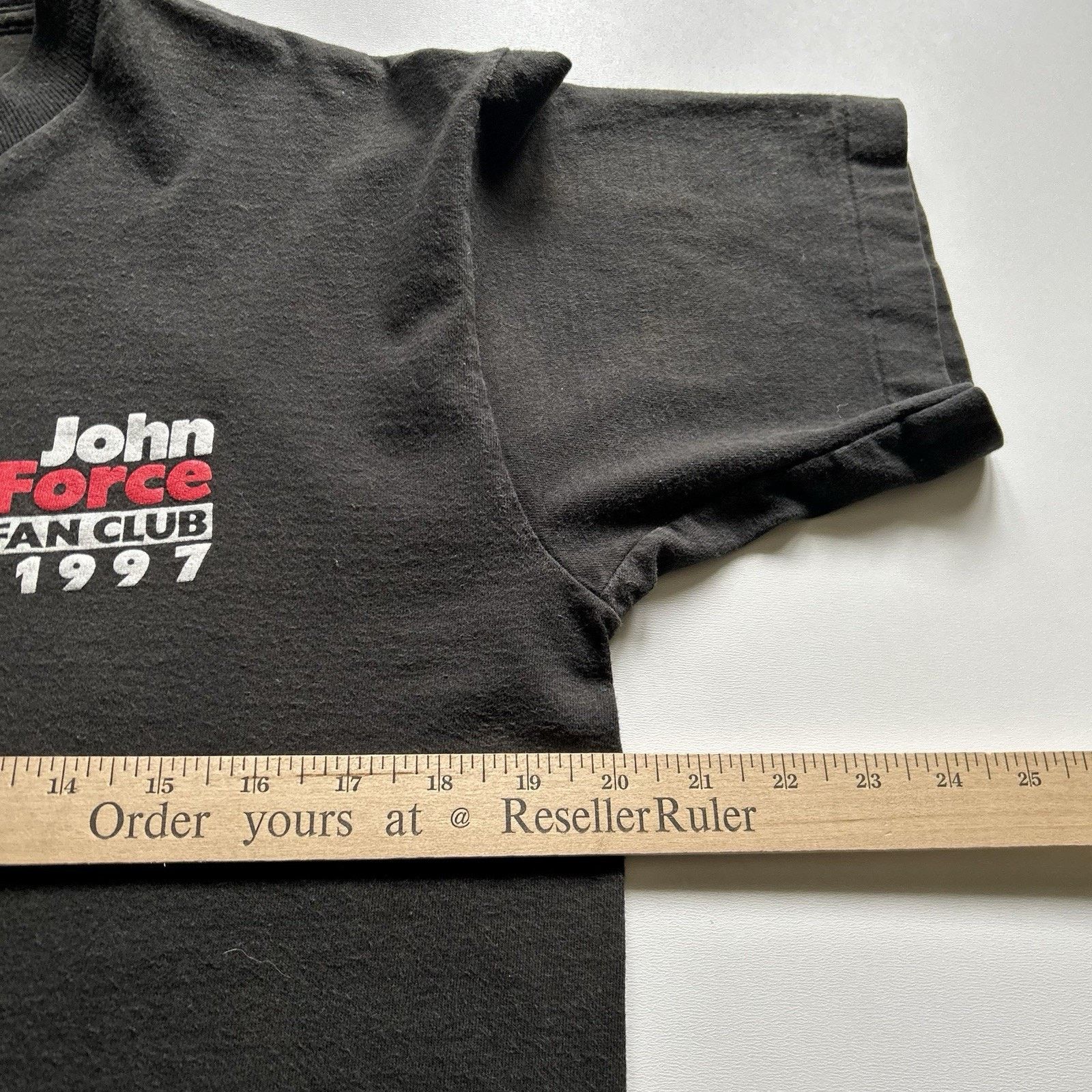 Fruit Of The Loom Vintage John Force T Shirt Medium 90s NHRA Drag Racing Rare Size US M / EU 48-50 / 2 - 8 Thumbnail