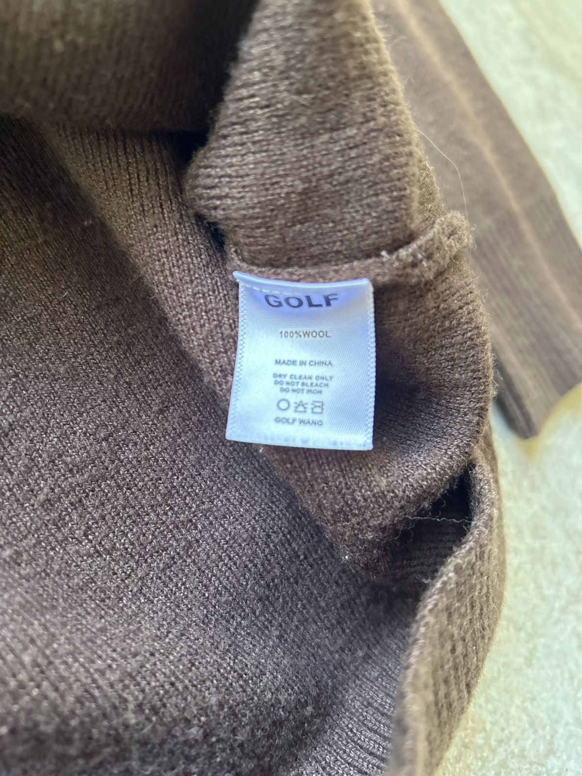 Golf Wang Golf Wang Pop Up AW2022 University Sweatshirt Brown/Cream Size US L / EU 52-54 / 3 - 3 Thumbnail