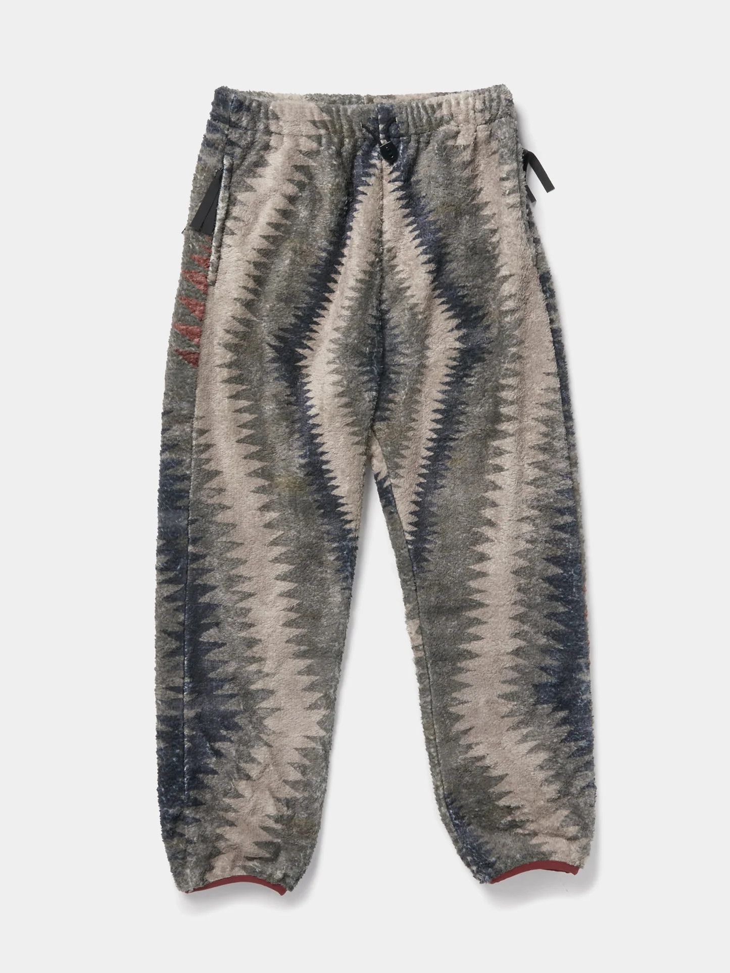 Pre-owned Kapital Thunder Mother Fleece Easy Pants In Gray