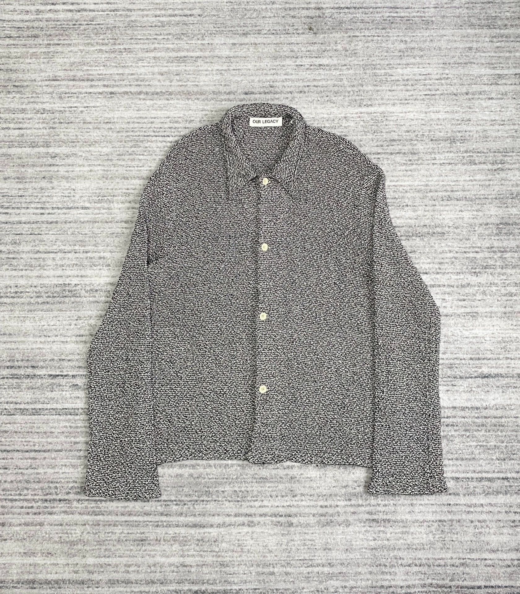 Our Legacy Our Legacy Snowflake Knit Black & White Cat Ear Jacket Size US S / EU 44-46 / 1 - 1 Thumbnail