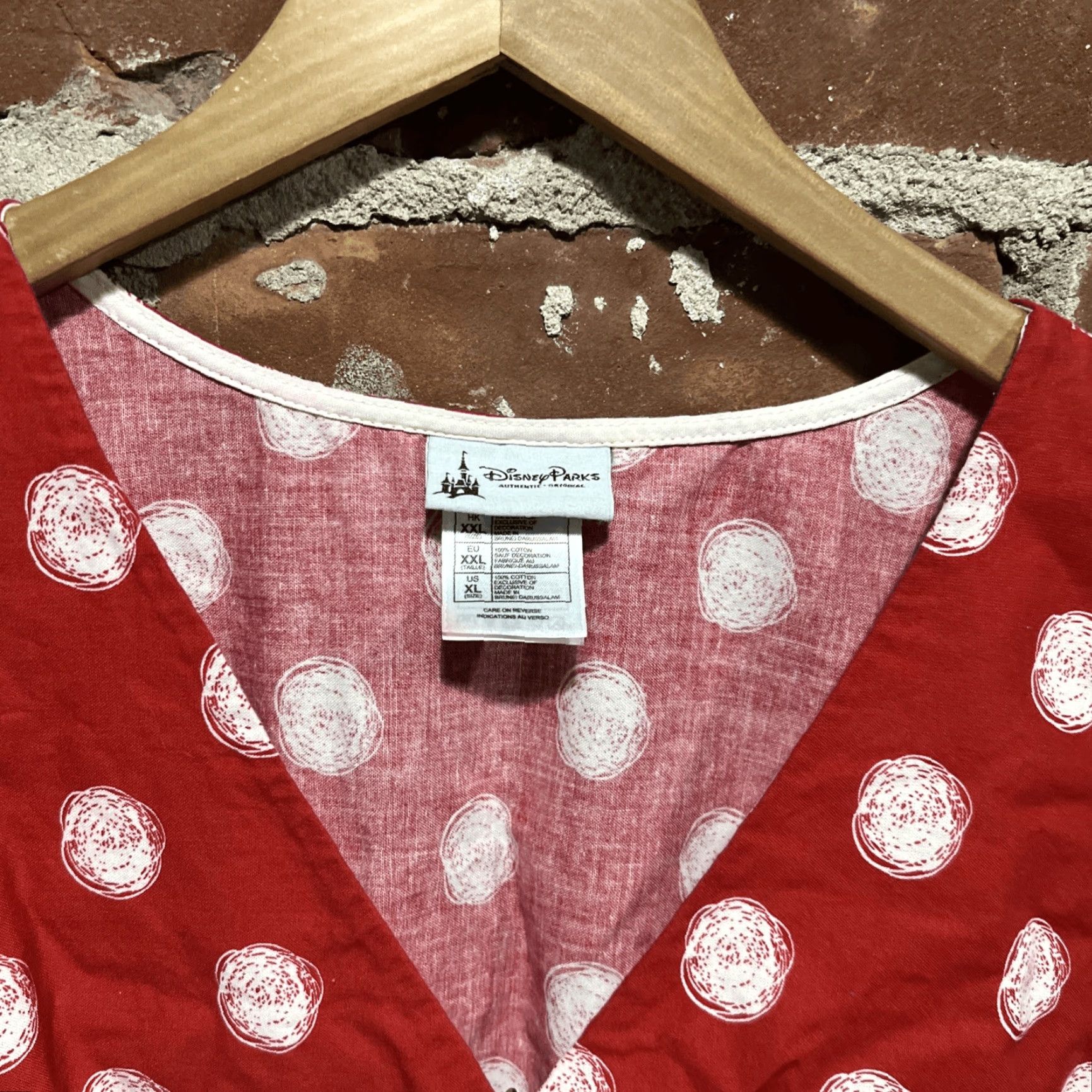 Disney Disney Parks Minnie Mouse Bow Poka Dot V Neck Dress Womens XL Red Size XL / US 12-14 / IT 48-50 - 3 Thumbnail