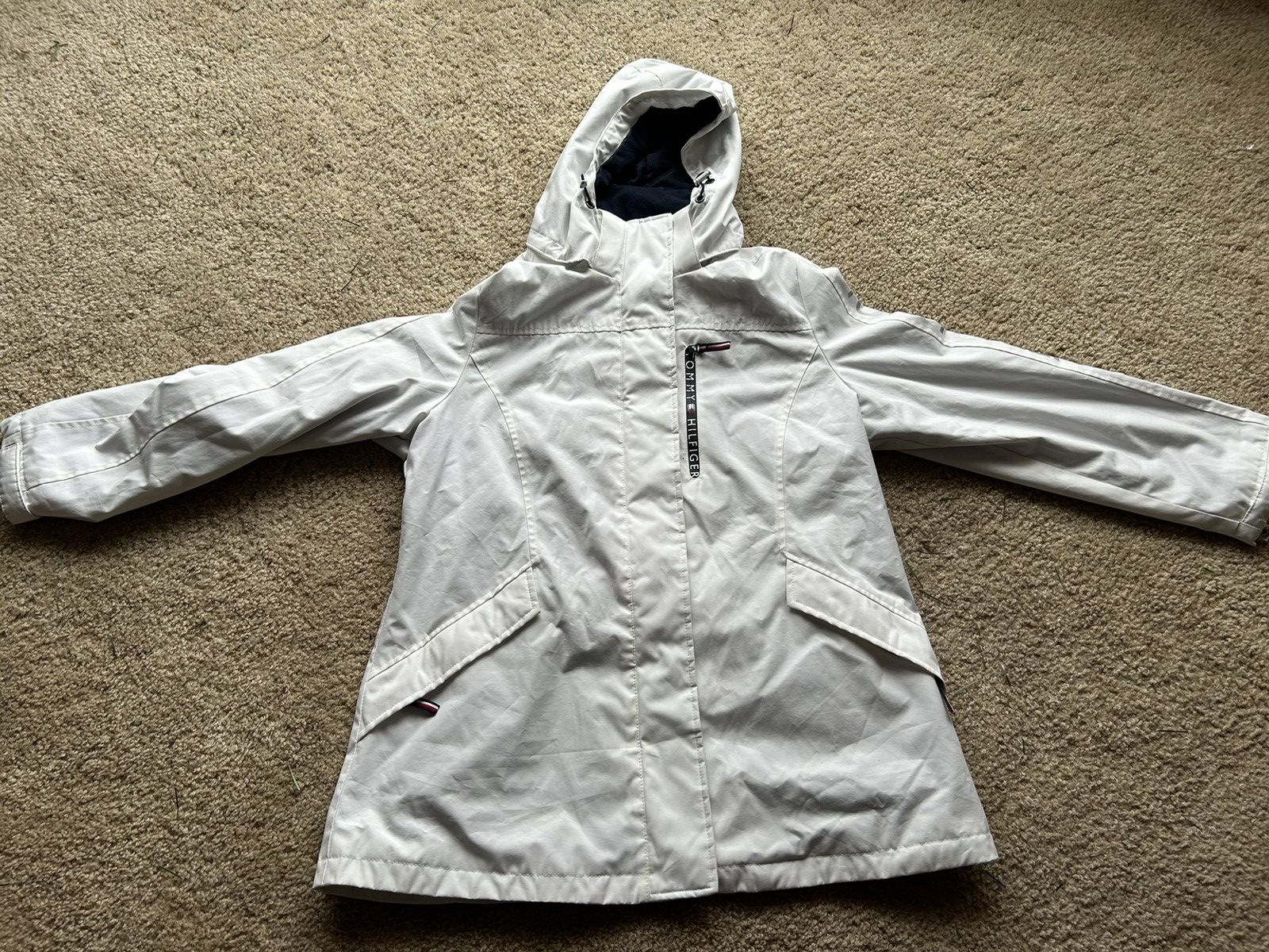 image of Tommy Hilfiger Raincoat in White, Men's (Size Large)