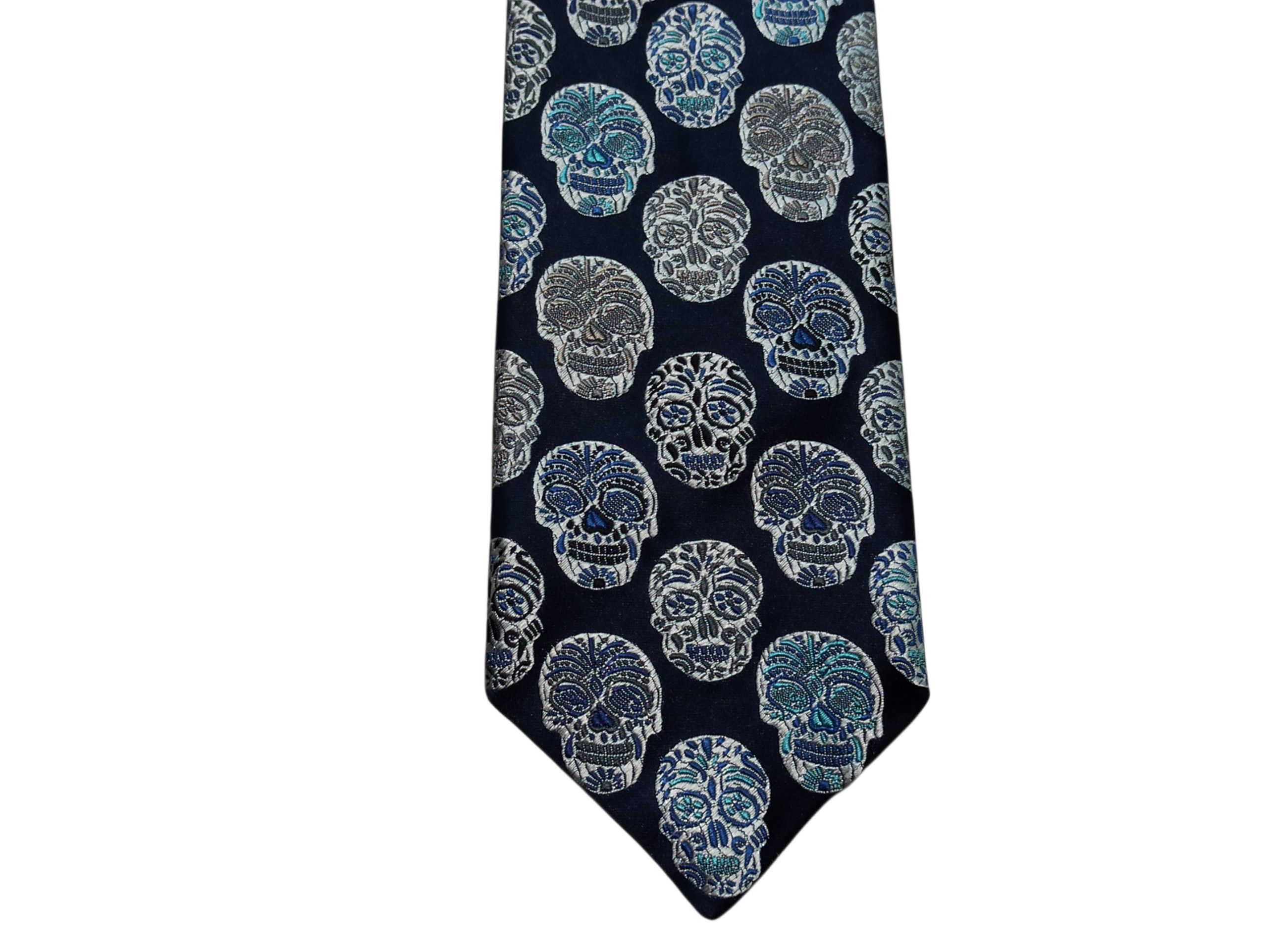 Other Van Buck Platinum Silk Skull Tie Limited Edition 1/100 Size ONE SIZE - 6 Thumbnail