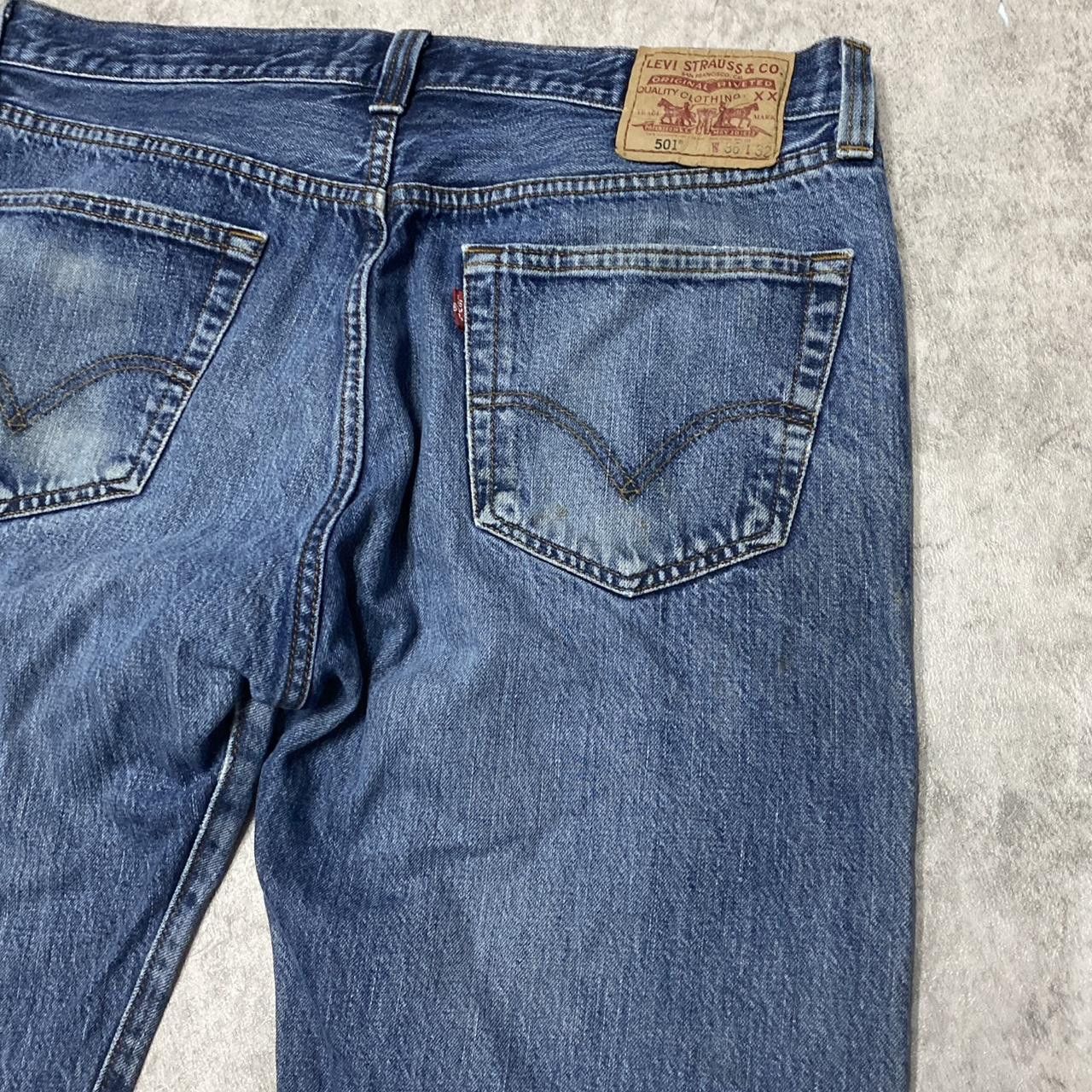 Levi's Levi's 501 distressed denim jeans #distresseddenim Size 36" / US 14 / IT 50 - 5 Thumbnail