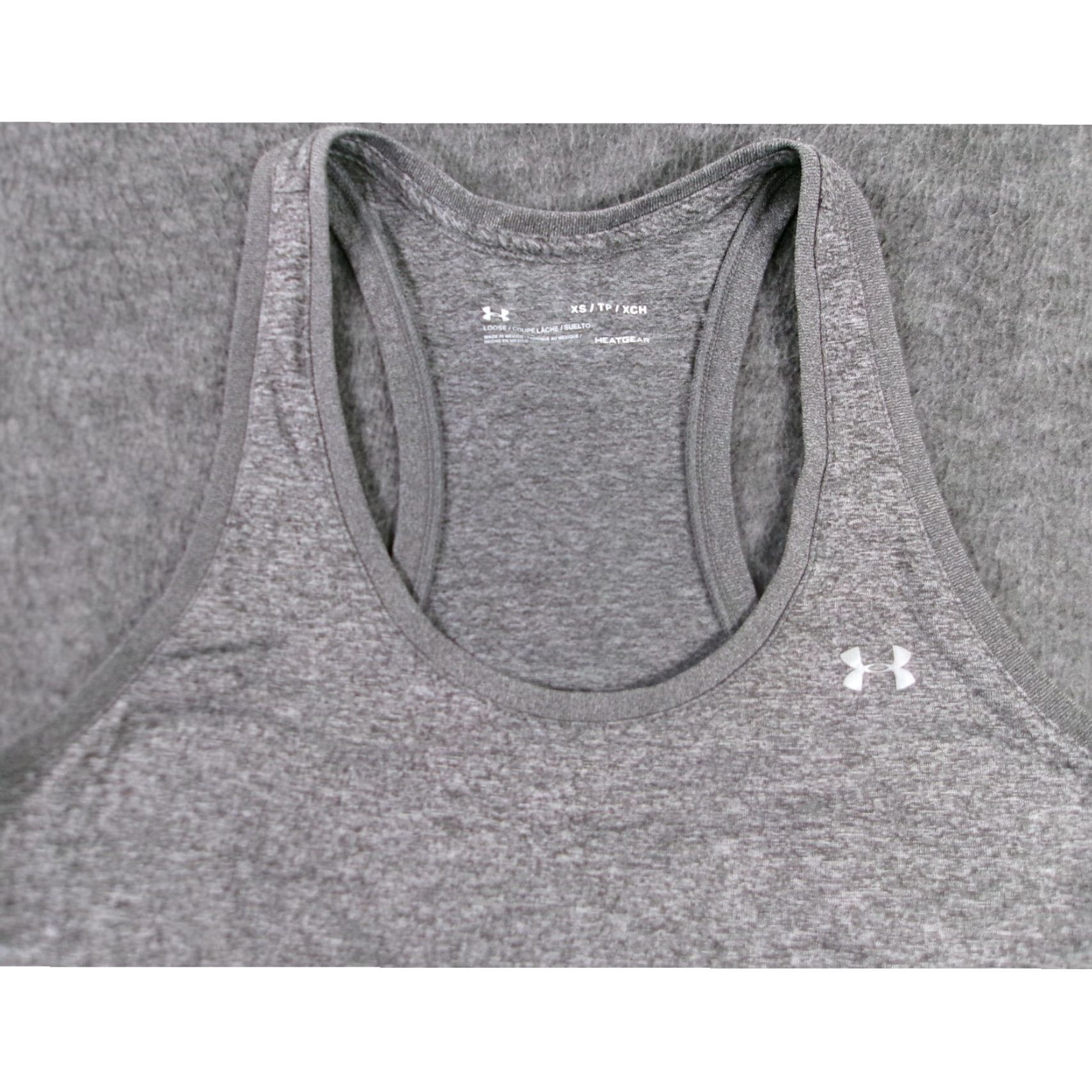 Under Armour Under Armour Tank Women's XS Grey Racerback HeatGear Athletic Loose Size XS / US 0-2 / IT 36-38 - 2 Thumbnail