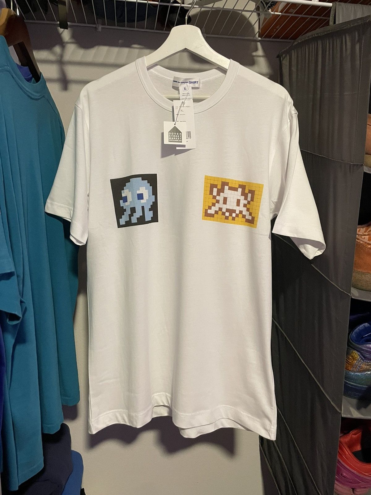 Comme des Garcons SHIRT CDG SHIRT X INVADER T-SHIRT mosaic comme des garçons Size US XL / EU 56 / 4 - 1 Thumbnail