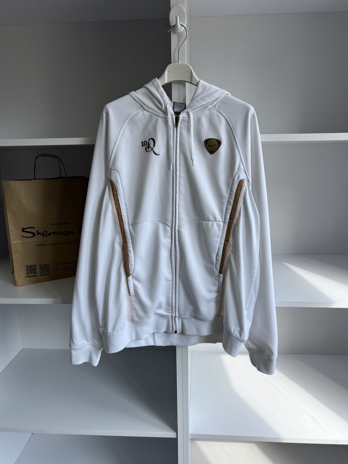 Nike × Vintage Vintage Nike Ronaldinho zip hoodie Size US M / EU 48-50 / 2 - 2 Thumbnail