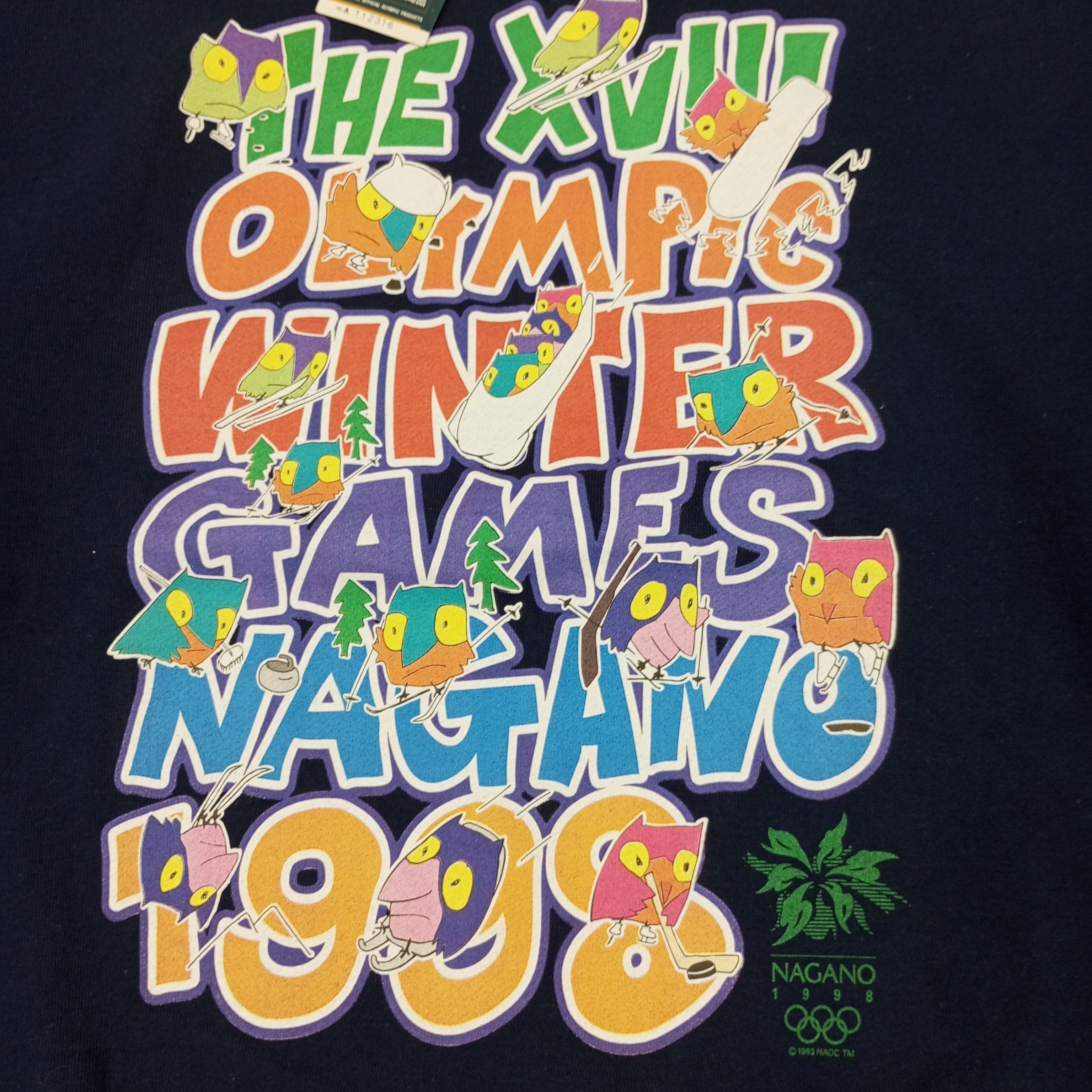 USA Olympics × Vintage Olympic Nagano 1998 Winter Games Vintage Sweatshirt Size US M / EU 48-50 / 2 - 2 Thumbnail